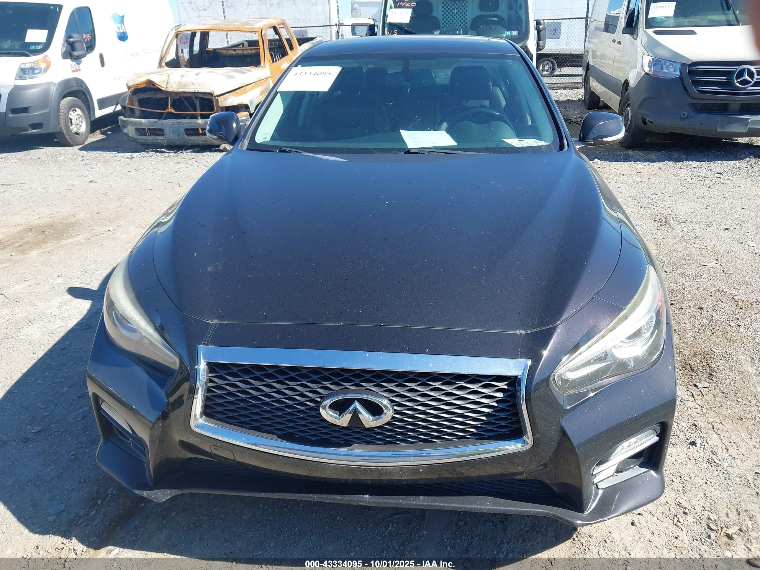 2015 Infiniti Q50 Hybrid Premium/sport Black vin: JN1AV7AR4FM850455