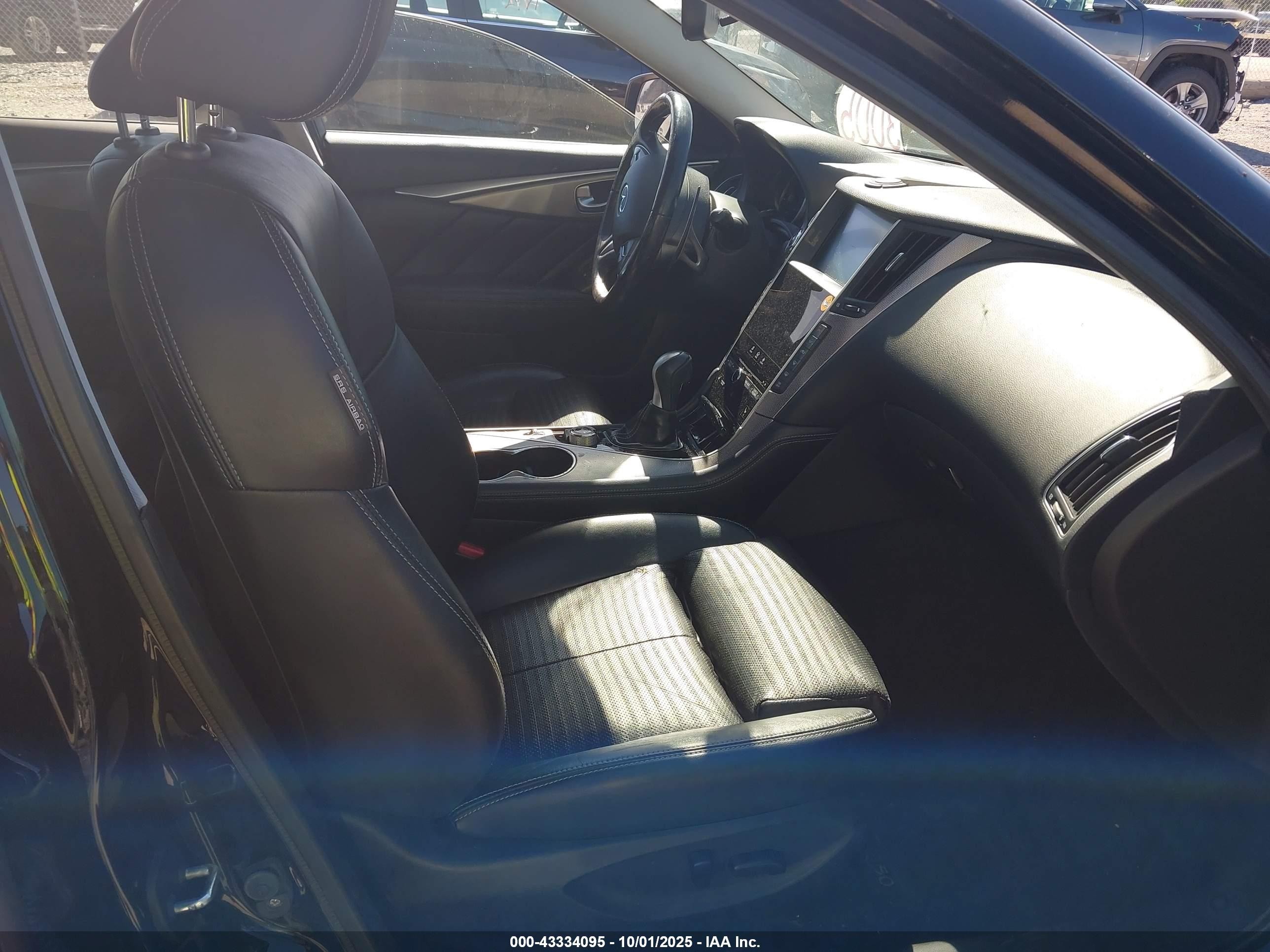 2015 Infiniti Q50 Hybrid Premium/sport Black vin: JN1AV7AR4FM850455