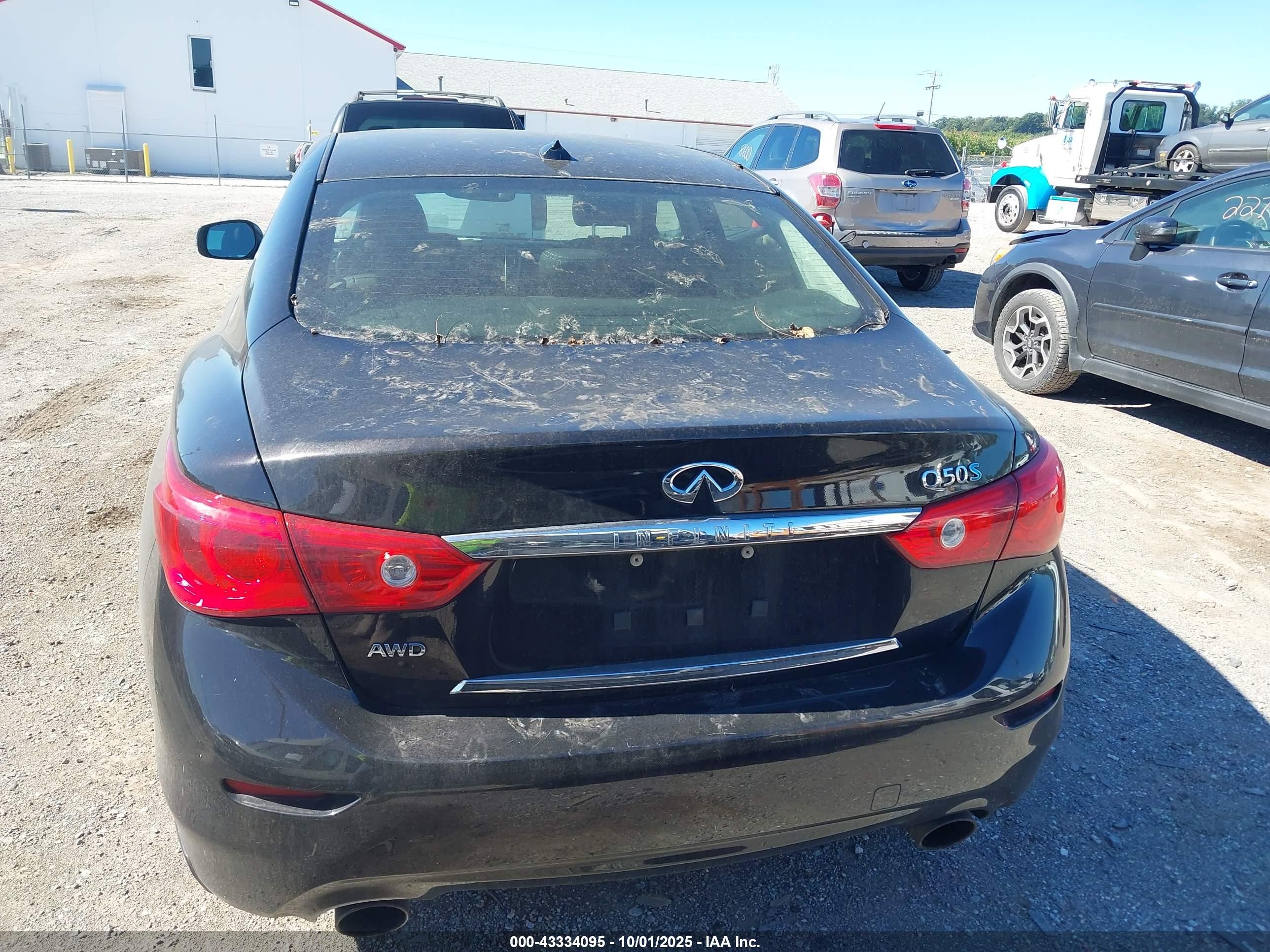 2015 Infiniti Q50 Hybrid Premium/sport Black vin: JN1AV7AR4FM850455