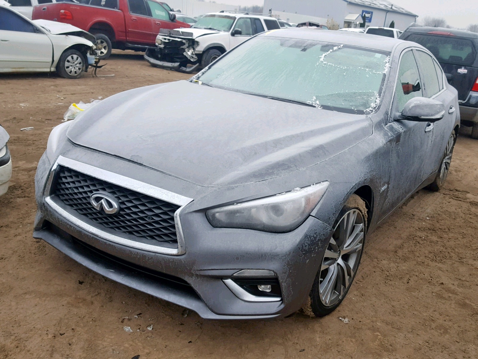 2018 Infiniti Q50 Hybrid Luxe Gray vin: JN1AV7AR4JM540041