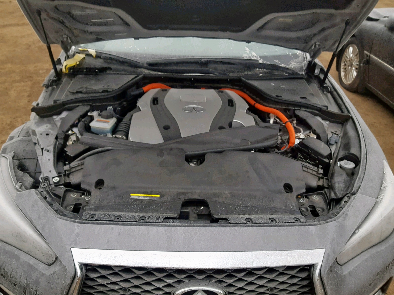 2018 Infiniti Q50 Hybrid Luxe Gray vin: JN1AV7AR4JM540041