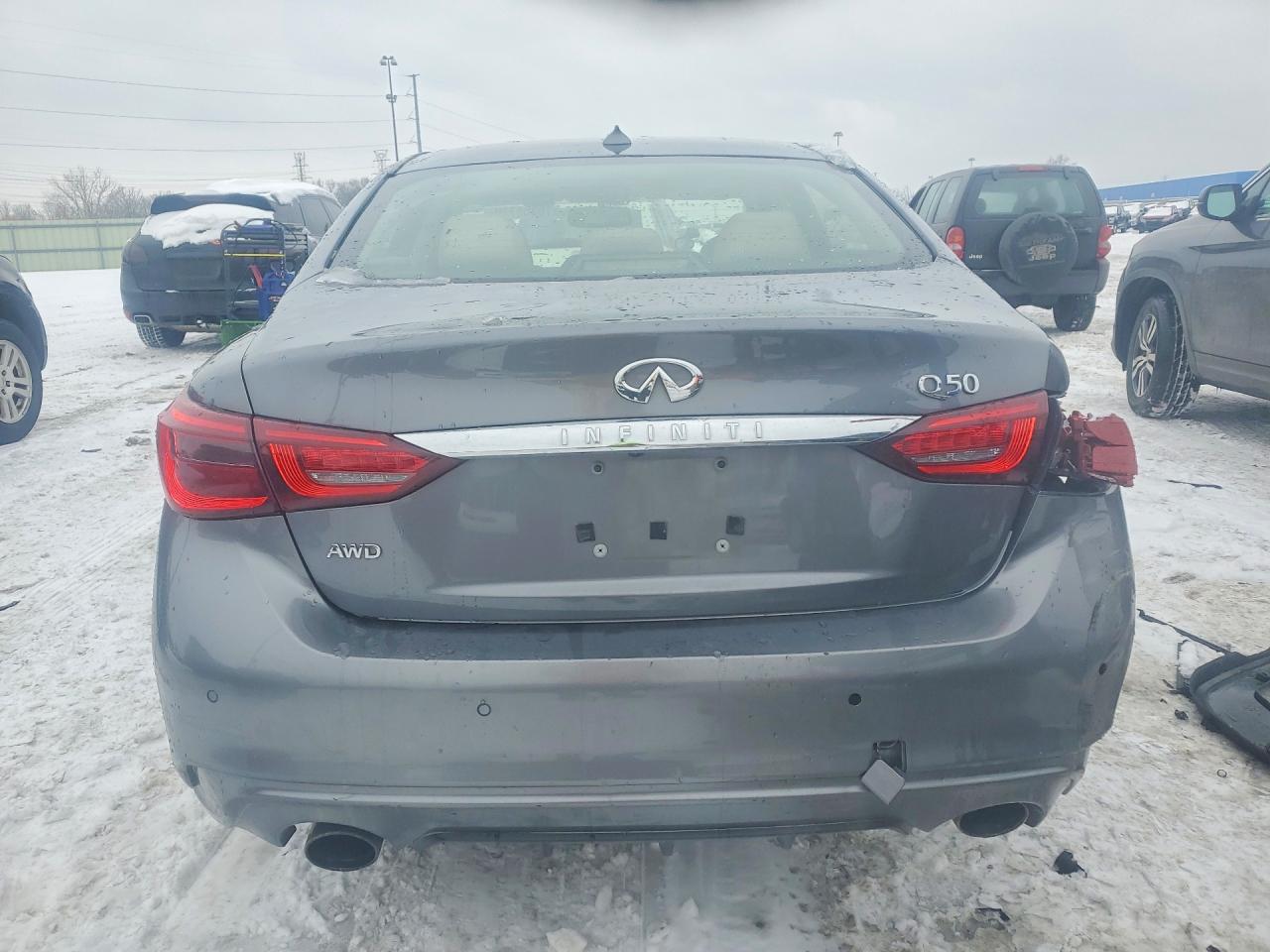 2018 Infiniti Q50 Hybrid Luxe Gray vin: JN1AV7AR4JM540041
