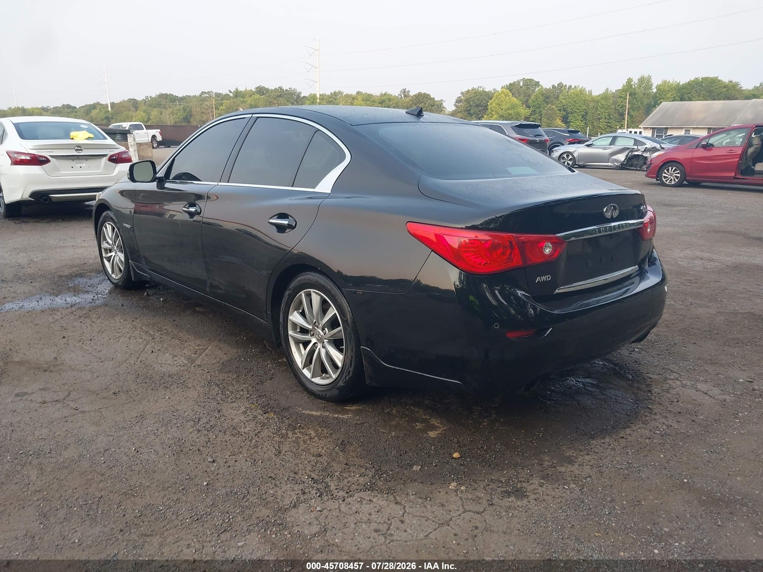 2014 Infiniti Q50 Hybrid Premium Black vin: JN1AV7AR5EM702913