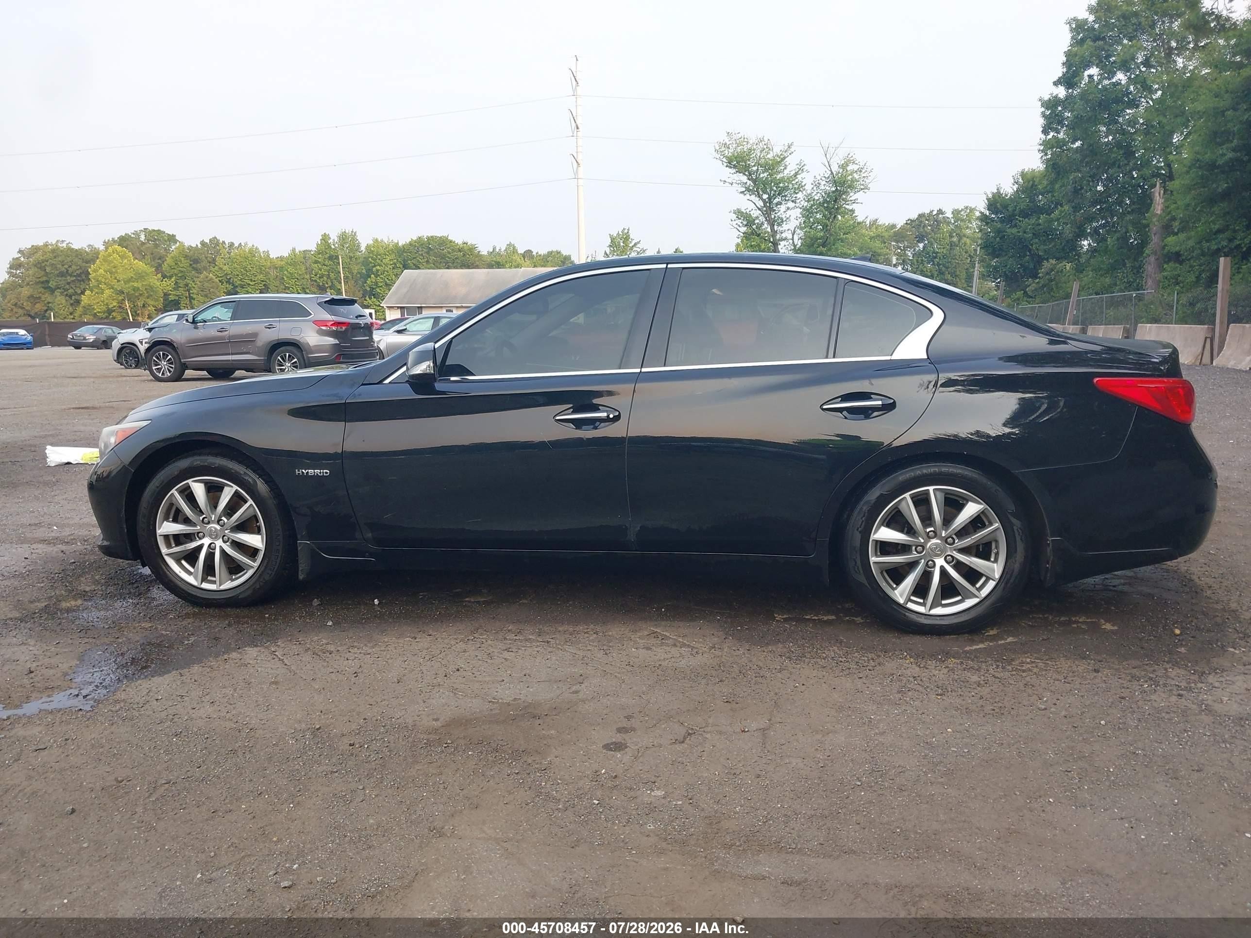 2014 Infiniti Q50 Hybrid Premium Black vin: JN1AV7AR5EM702913