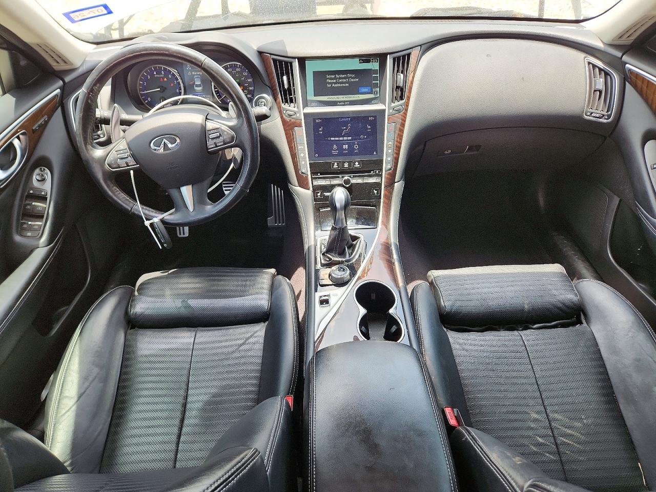2014 Infiniti Q50 Hybrid Sport White vin: JN1AV7AR6EM702242