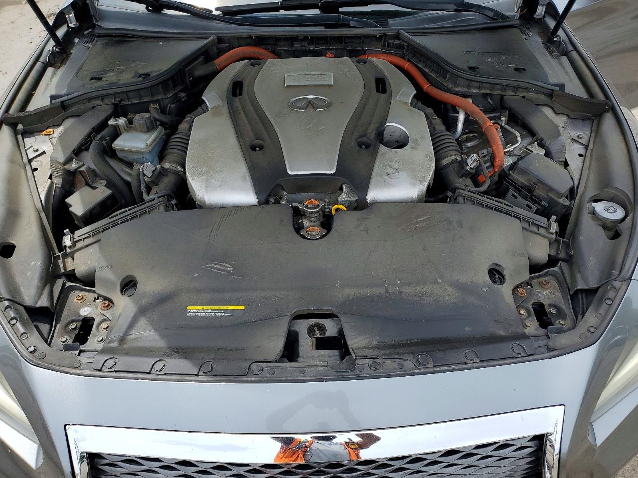 2014 Infiniti Q50 Hybrid Premium Gray vin: JN1AV7AR6EM702449