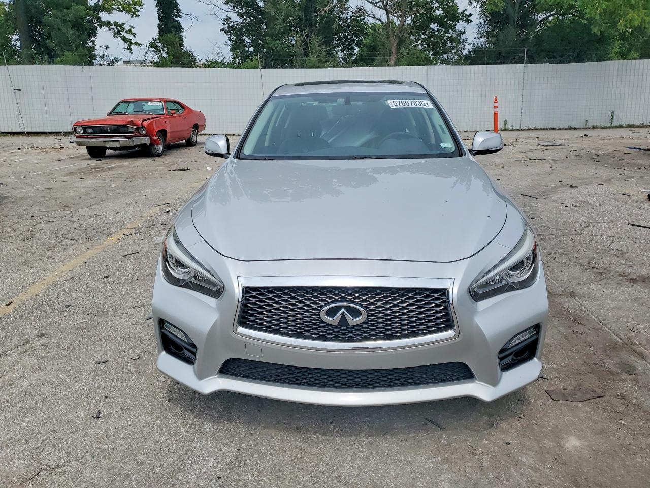 2014 Infiniti Q50 Hybrid Sport Silver vin: JN1AV7AR6EM703553