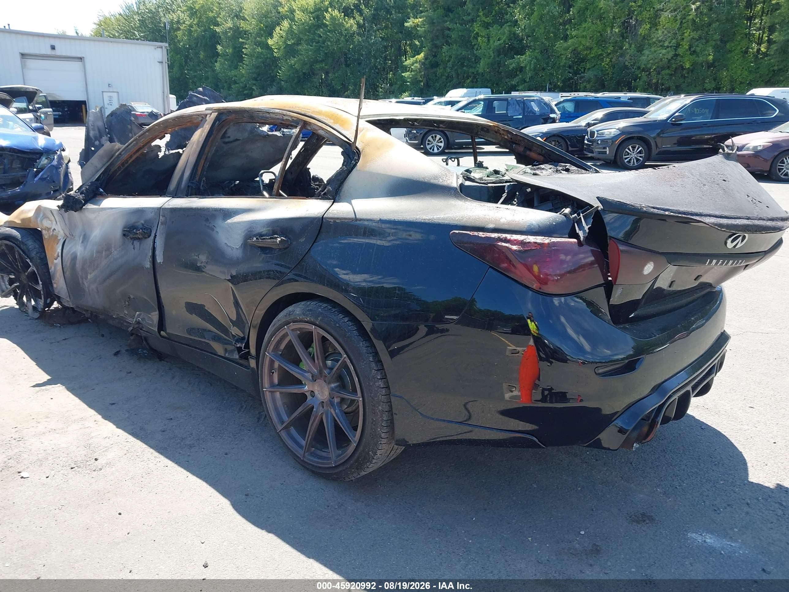 2014 Infiniti Q50 Hybrid Sport Черный vin: JN1AV7AR7EM701472