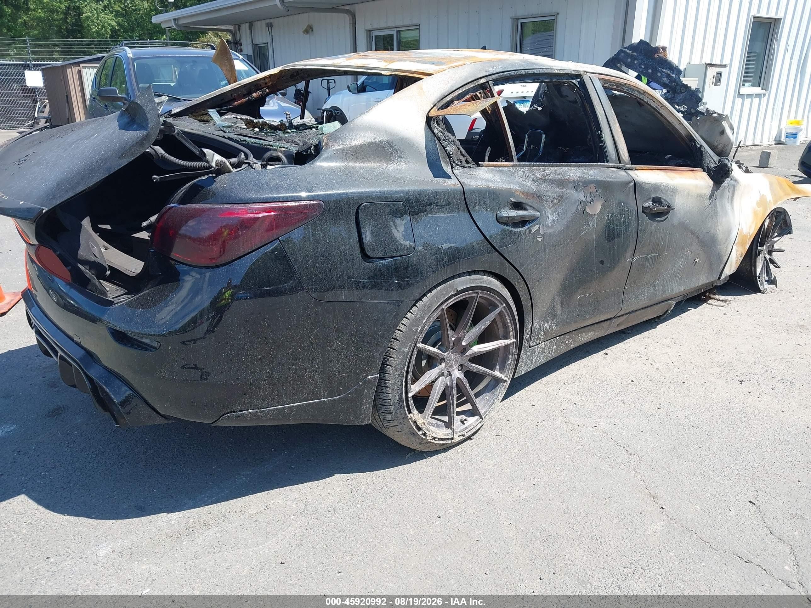 2014 Infiniti Q50 Hybrid Sport Черный vin: JN1AV7AR7EM701472