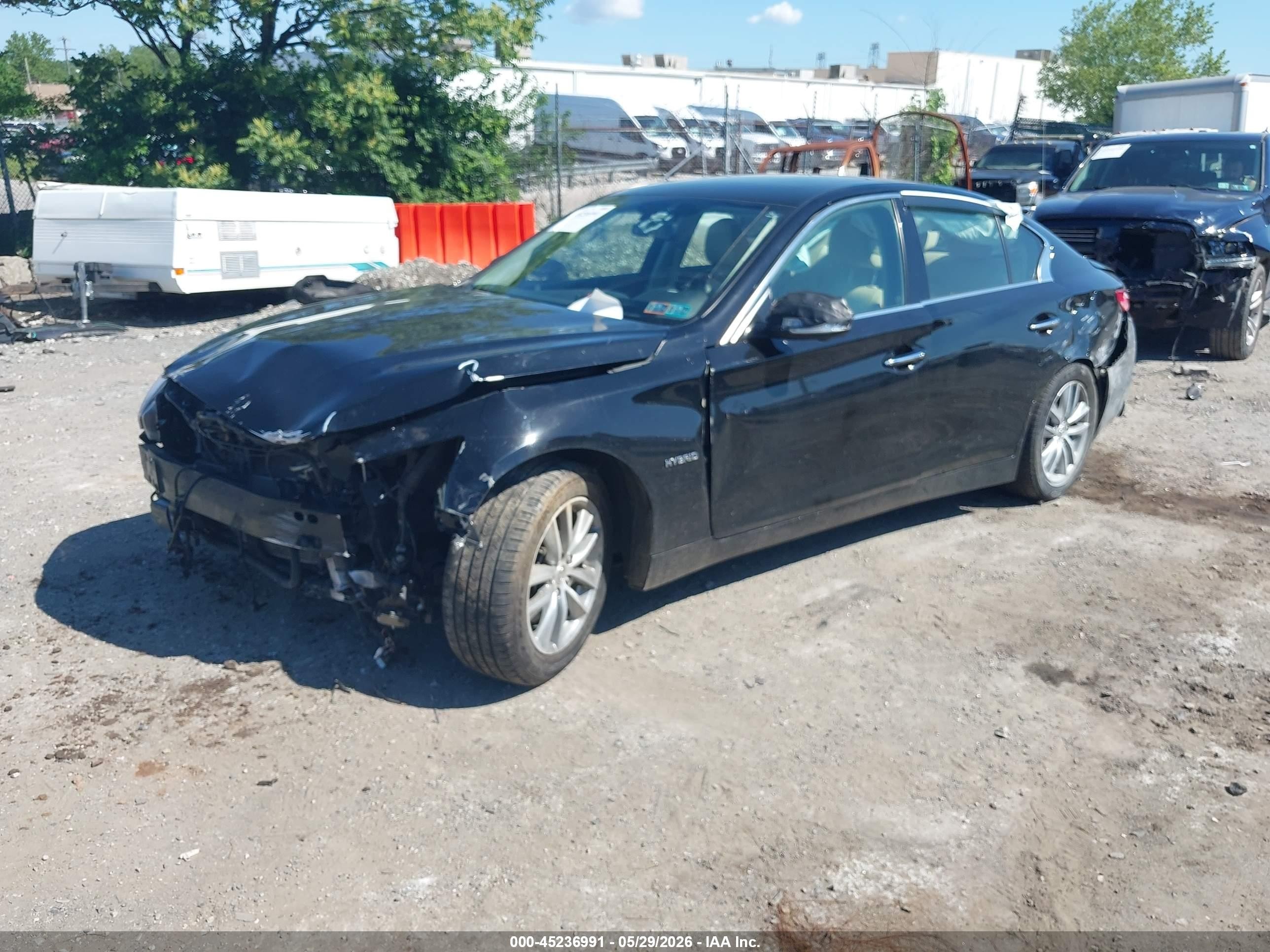 2014 Infiniti Q50 Hybrid Premium Black vin: JN1AV7AR7EM702394
