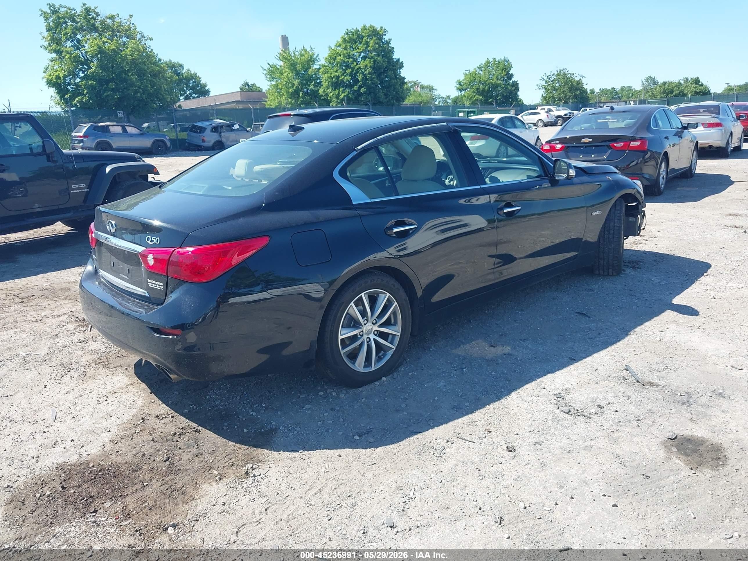 2014 Infiniti Q50 Hybrid Premium Black vin: JN1AV7AR7EM702394