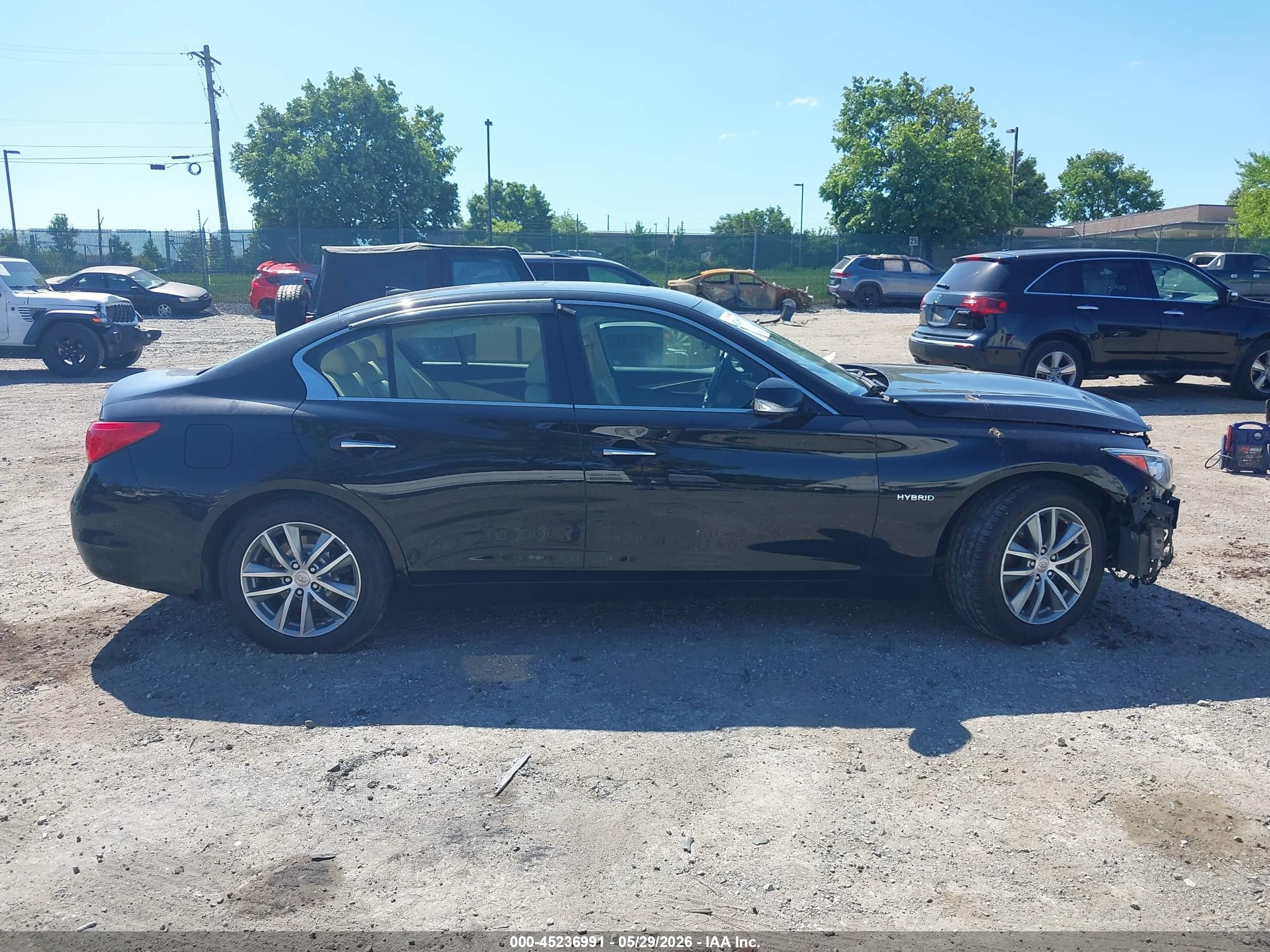 2014 Infiniti Q50 Hybrid Premium Black vin: JN1AV7AR7EM702394