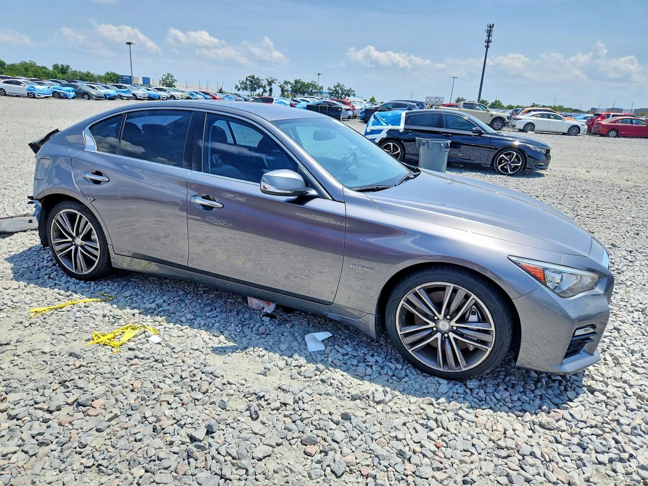 2014 Infiniti Q50 Hybrid Sport Gray vin: JN1AV7AR7EM702962