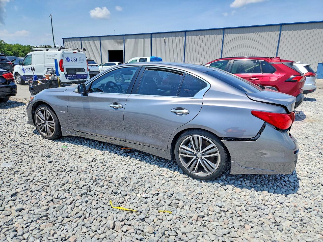 2014 Infiniti Q50 Hybrid Sport Gray vin: JN1AV7AR7EM702962
