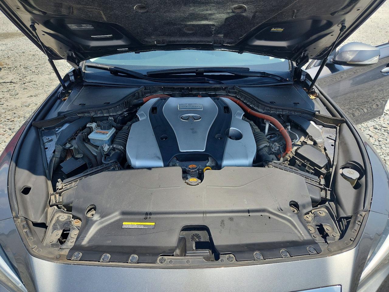 2014 Infiniti Q50 Hybrid Sport Gray vin: JN1AV7AR7EM702962