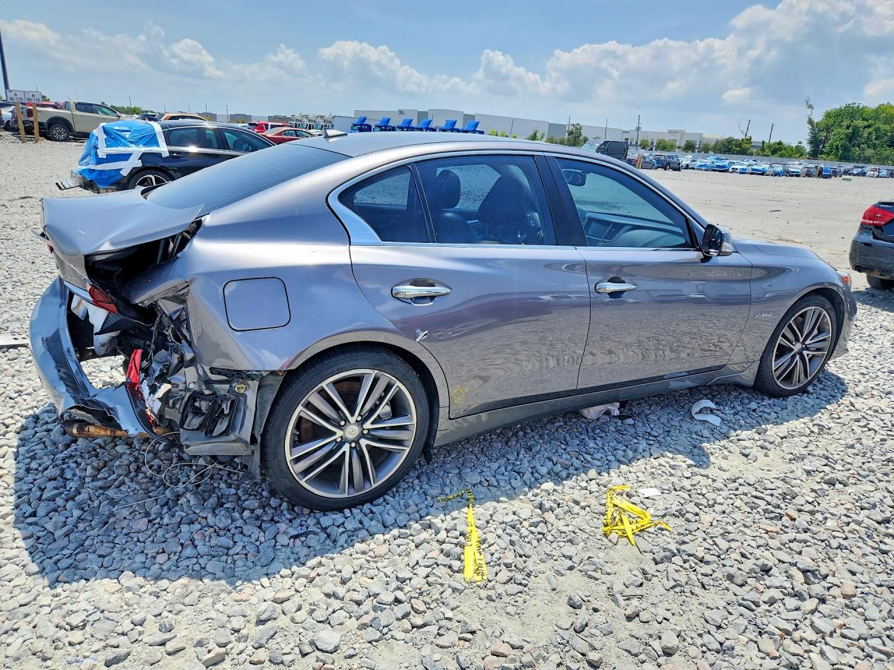 2014 Infiniti Q50 Hybrid Sport Gray vin: JN1AV7AR7EM702962