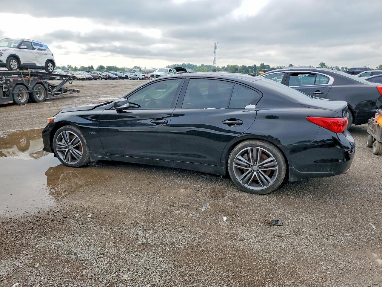 2015 Infiniti Q50 Hybrid Premium Black vin: JN1AV7AR7FM850529