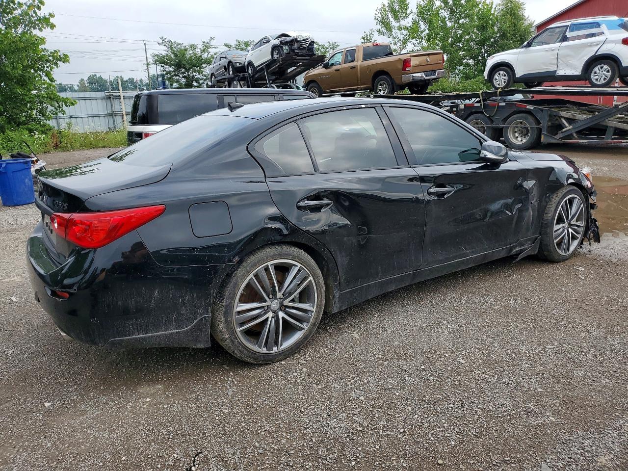2015 Infiniti Q50 Hybrid Premium Black vin: JN1AV7AR7FM850529