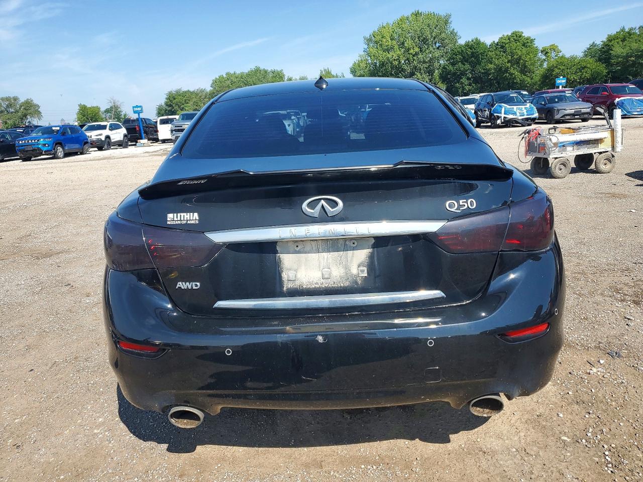 2016 Infiniti Q50 Hybrid Black vin: JN1AV7AR7GM530161