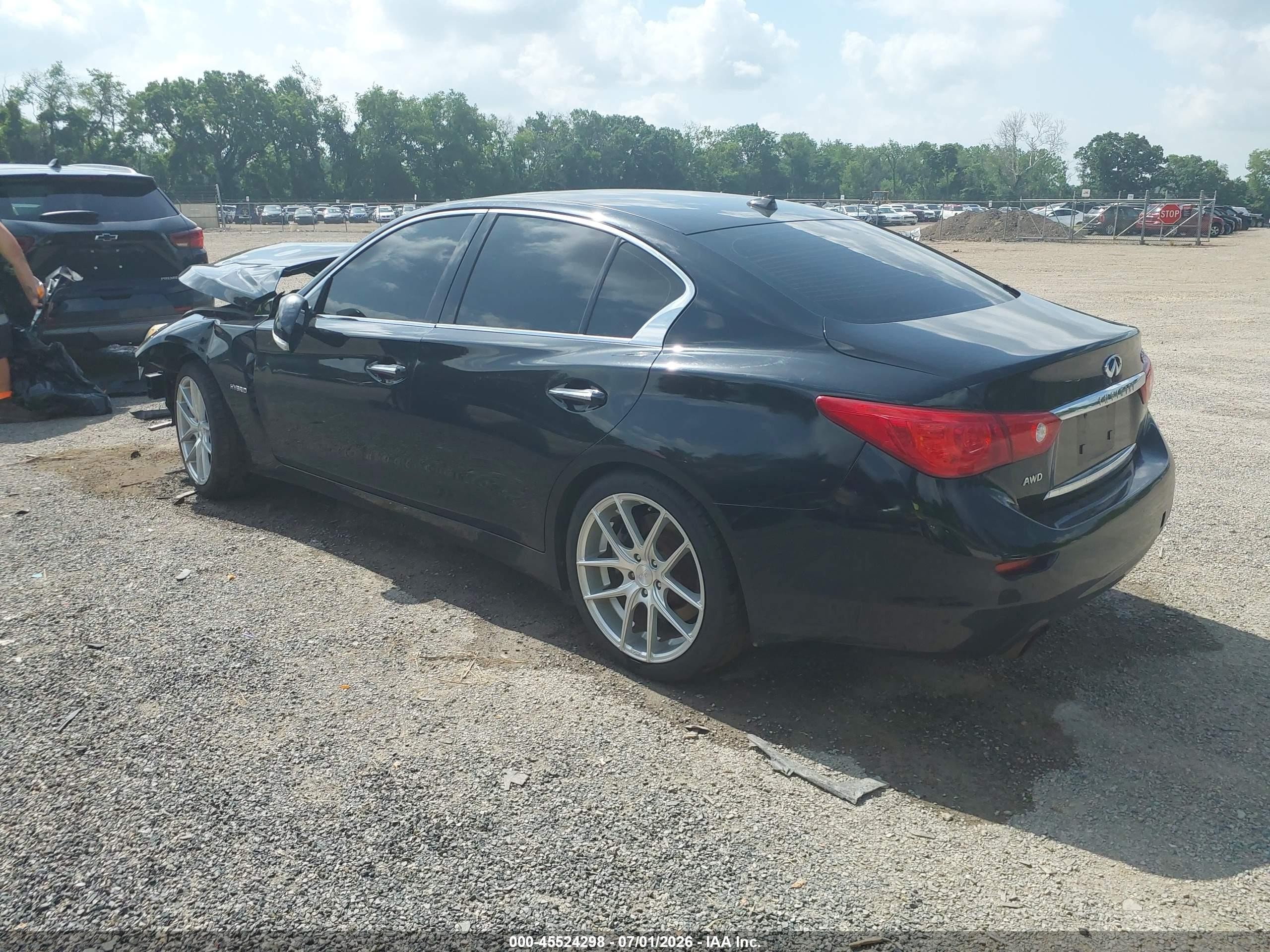 2014 Infiniti Q50 Hybrid Sport Black vin: JN1AV7AR8EM700105