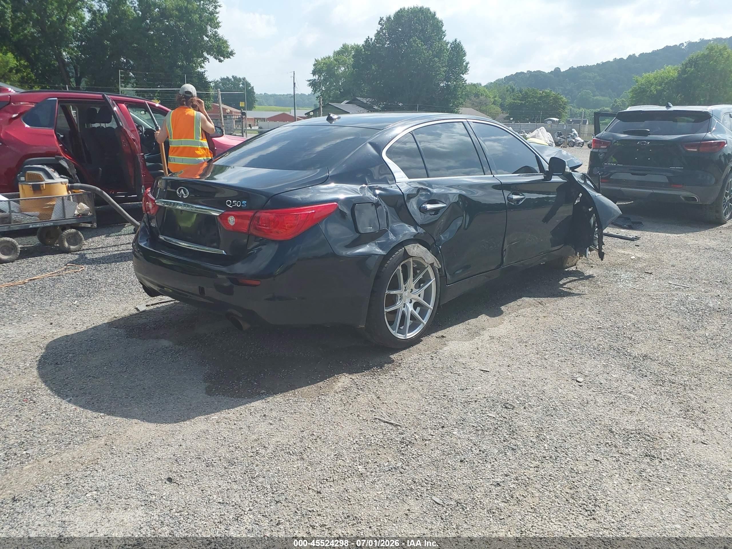 2014 Infiniti Q50 Hybrid Sport Black vin: JN1AV7AR8EM700105