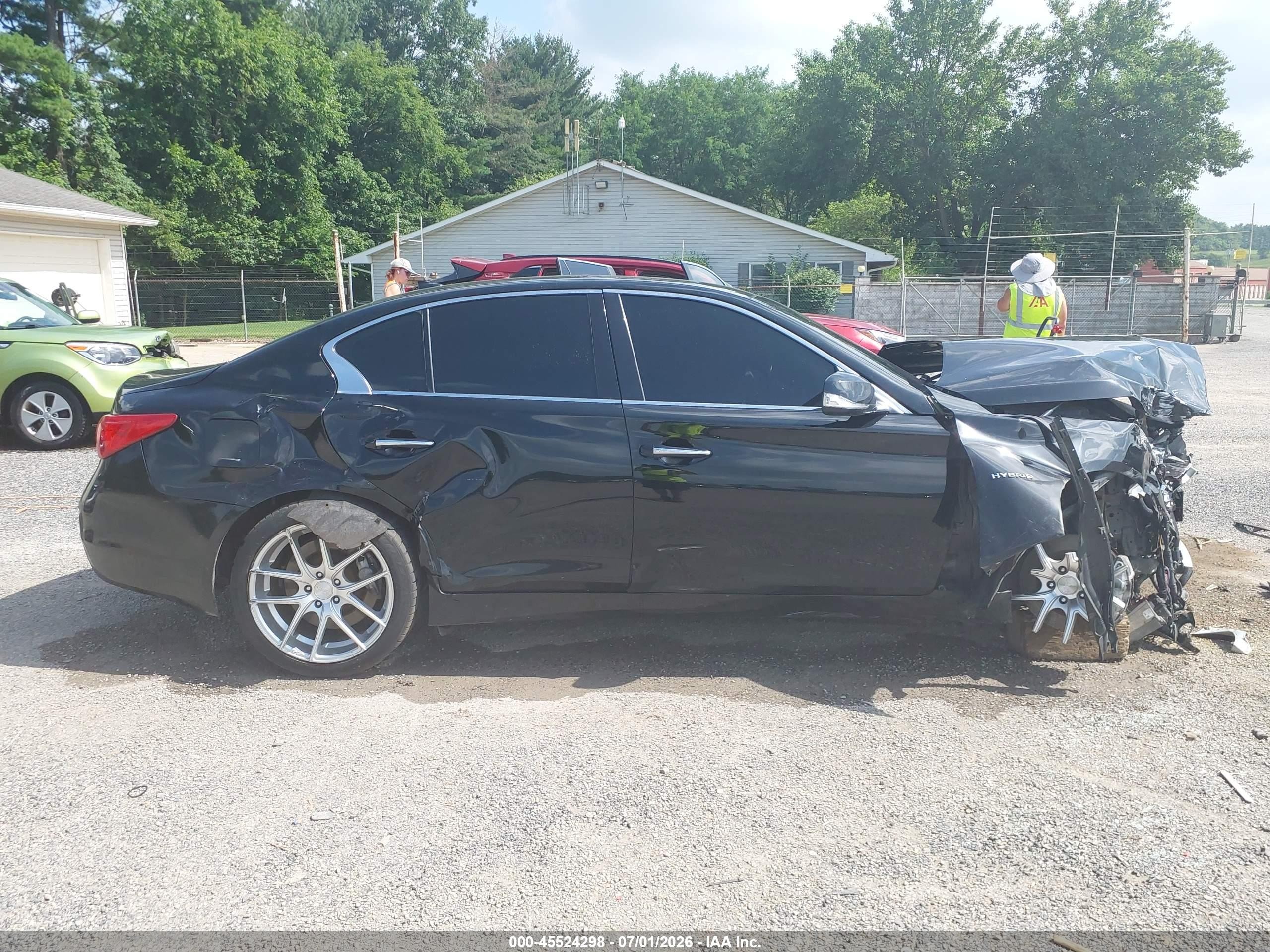 2014 Infiniti Q50 Hybrid Sport Black vin: JN1AV7AR8EM700105