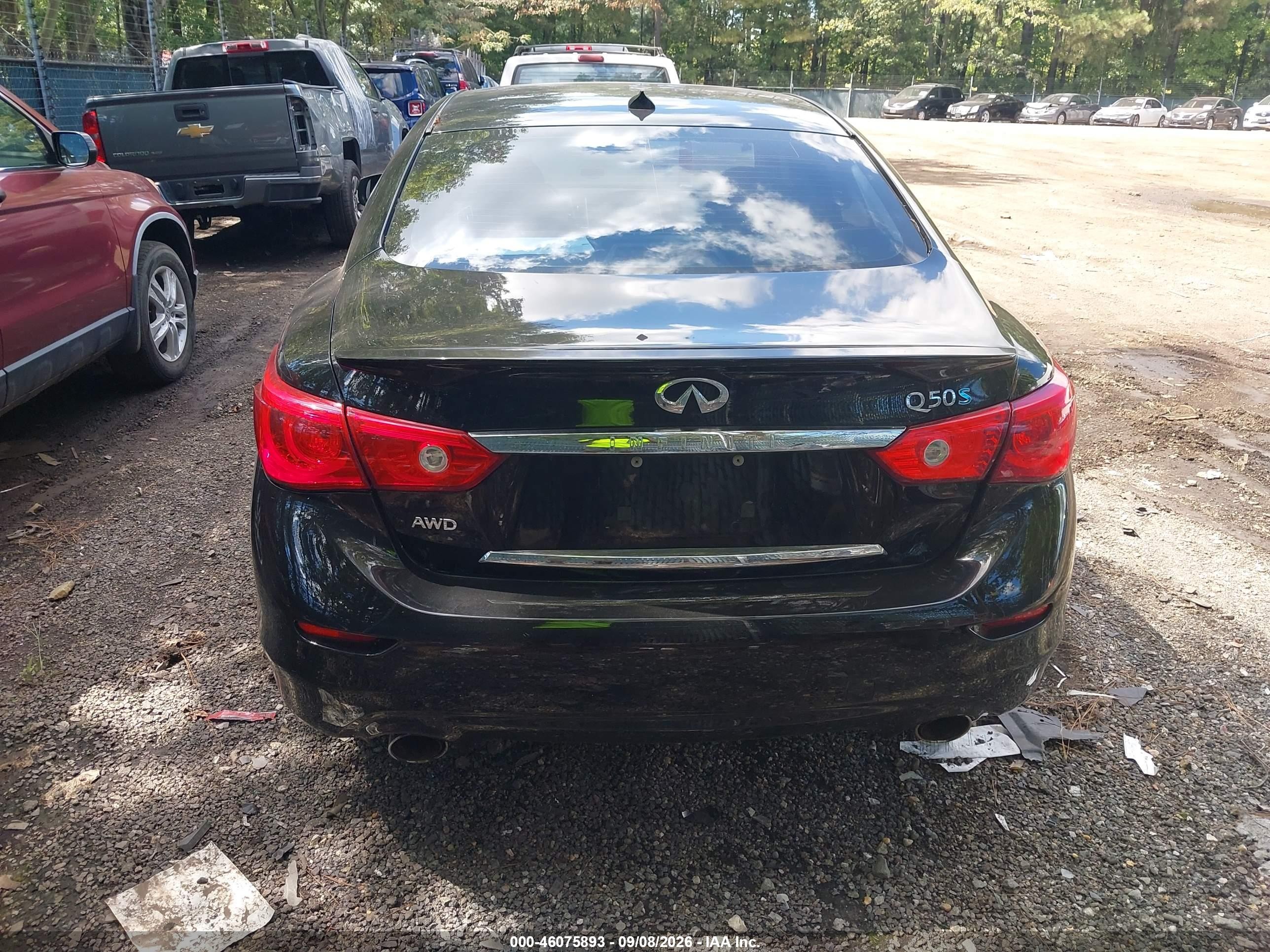 2014 Infiniti Q50 Hybrid Sport Black vin: JN1AV7AR8EM700332