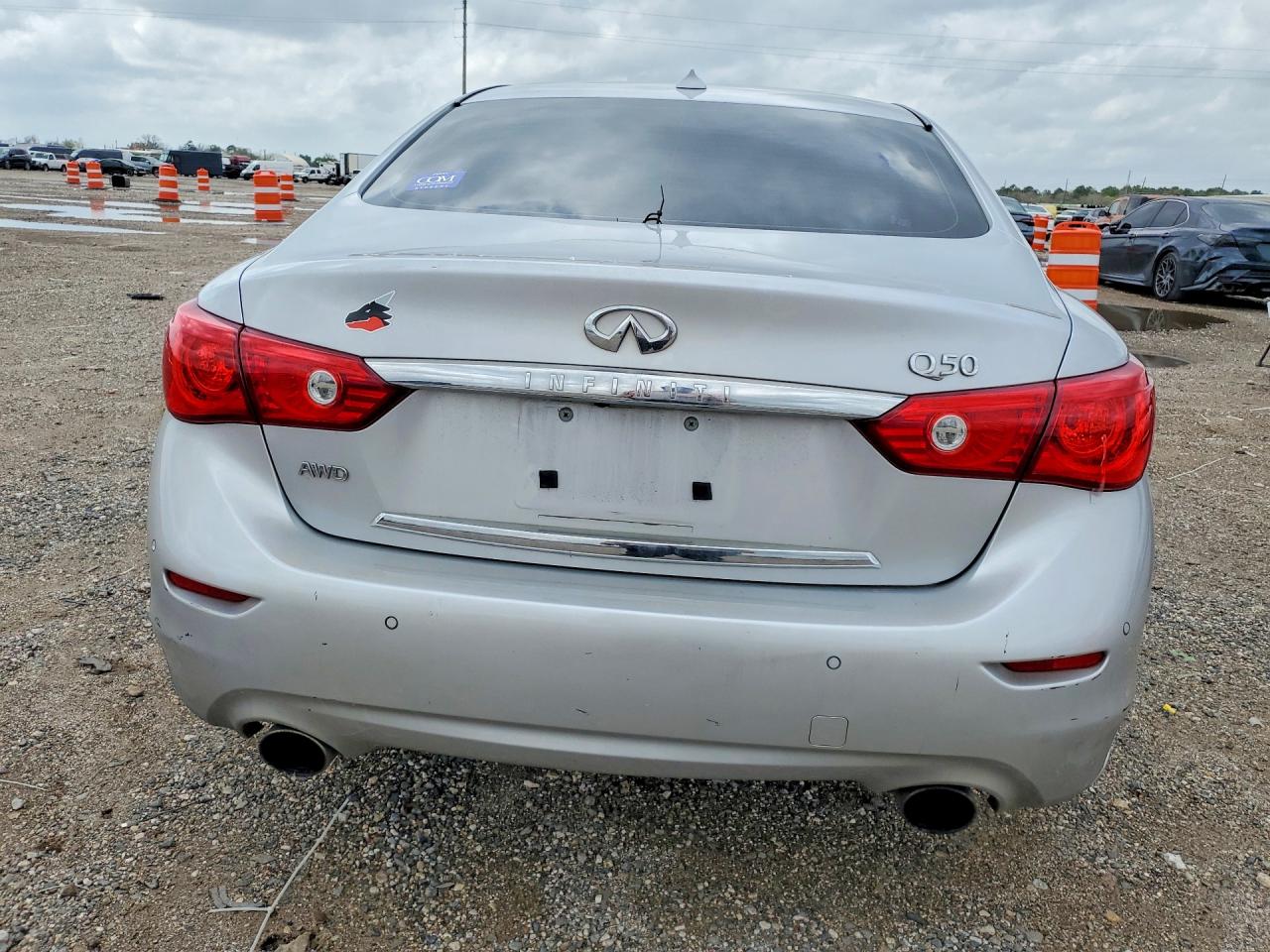 2014 Infiniti Q50 Hybrid Premium Серебряный vin: JN1AV7AR8EM702419