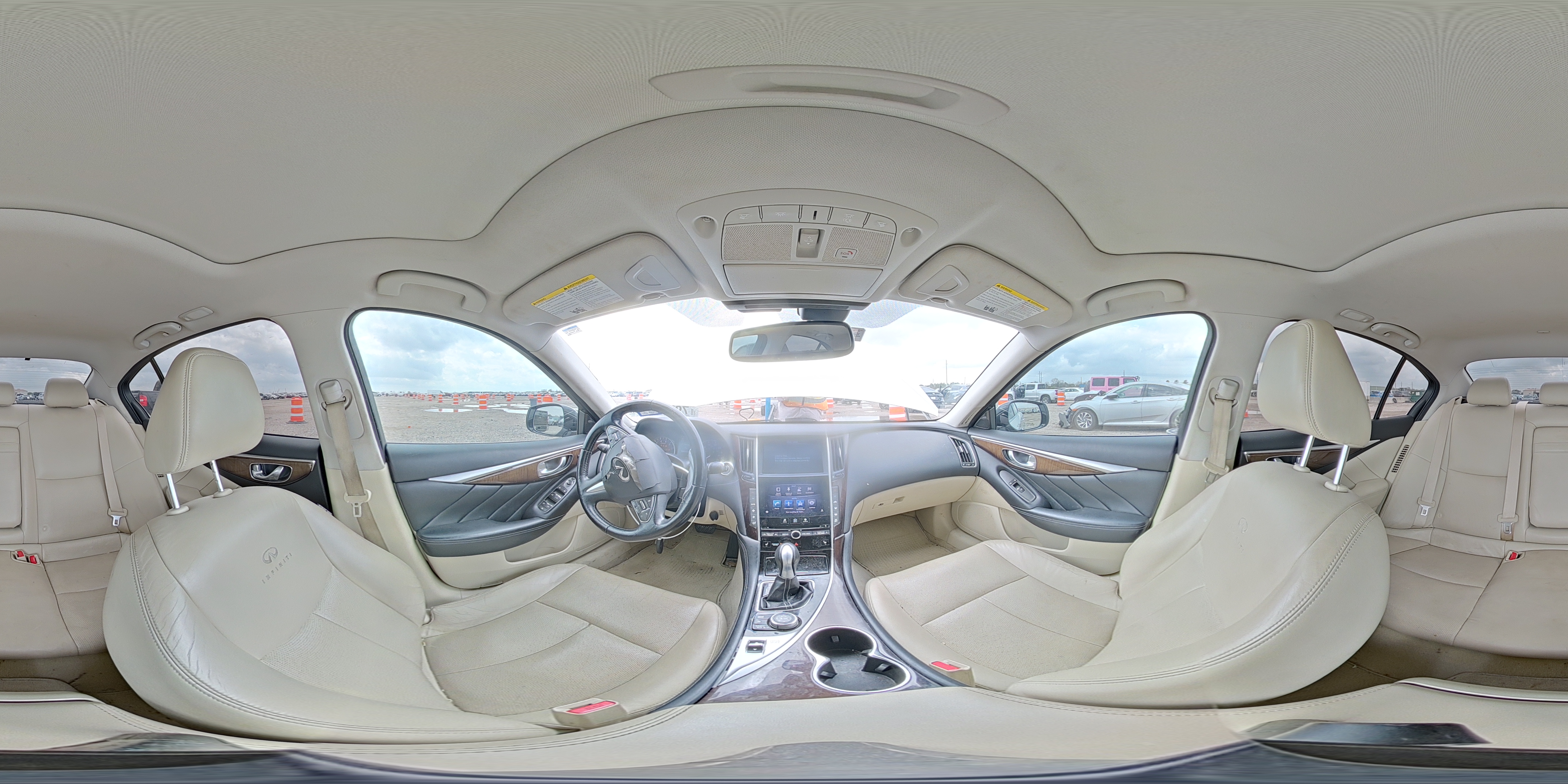 2014 Infiniti Q50 Hybrid Premium Серебряный vin: JN1AV7AR8EM702419