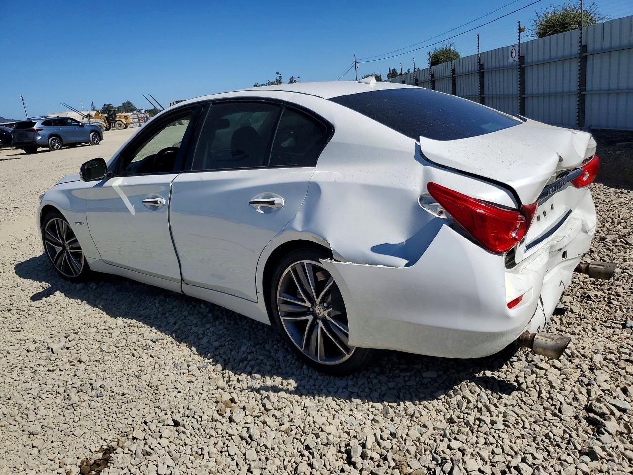 2014 Infiniti Q50 Hybrid Sport Белый vin: JN1AV7AR8EM703439