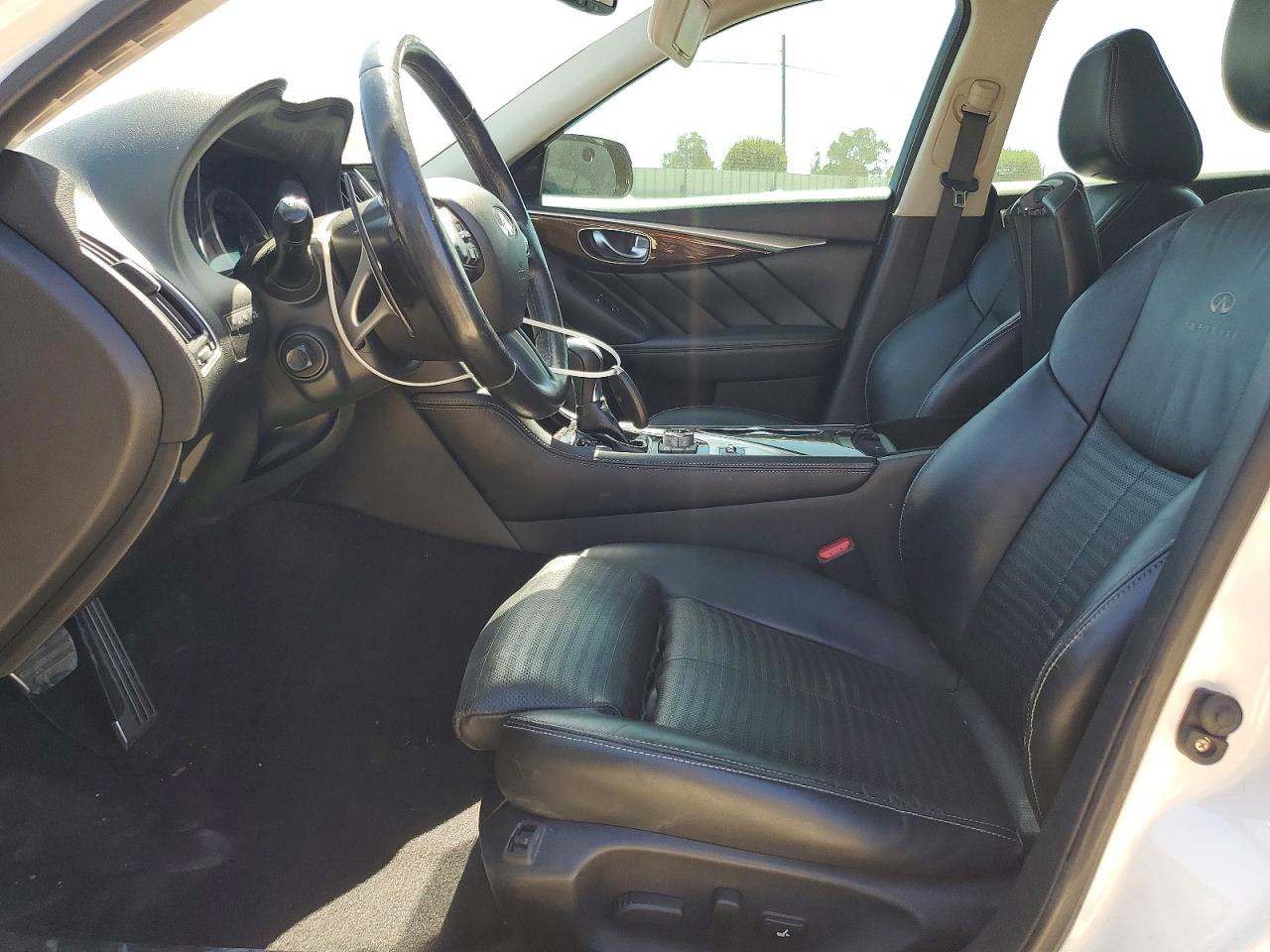 2014 Infiniti Q50 Hybrid Sport Белый vin: JN1AV7AR8EM703439