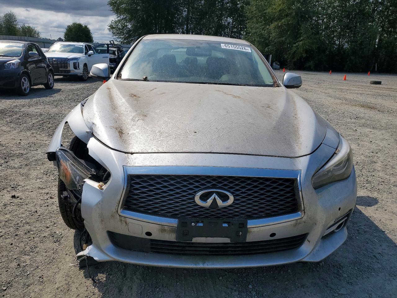 2014 Infiniti Q50 Hybrid Premium Silver vin: JN1AV7AR9EM702199