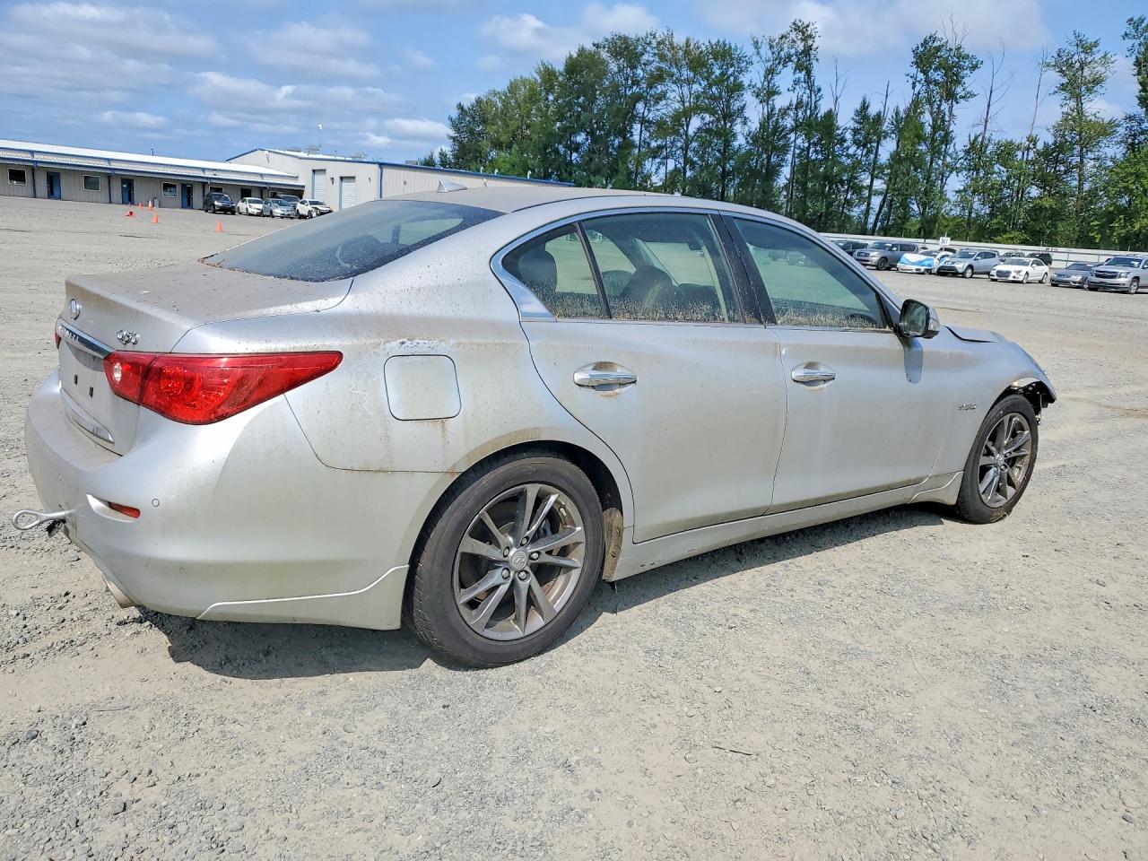 2014 Infiniti Q50 Hybrid Premium Silver vin: JN1AV7AR9EM702199