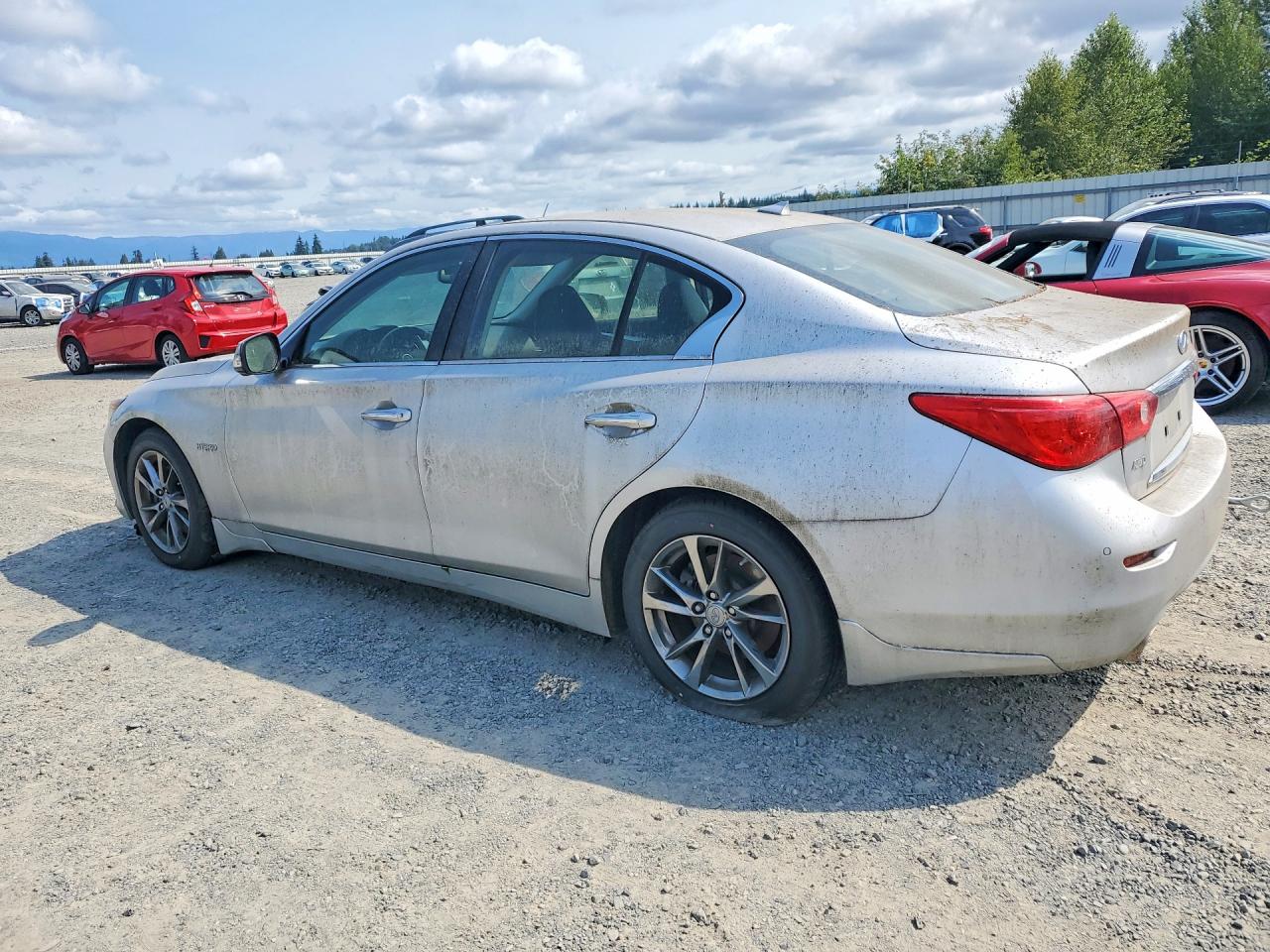 2014 Infiniti Q50 Hybrid Premium Silver vin: JN1AV7AR9EM702199