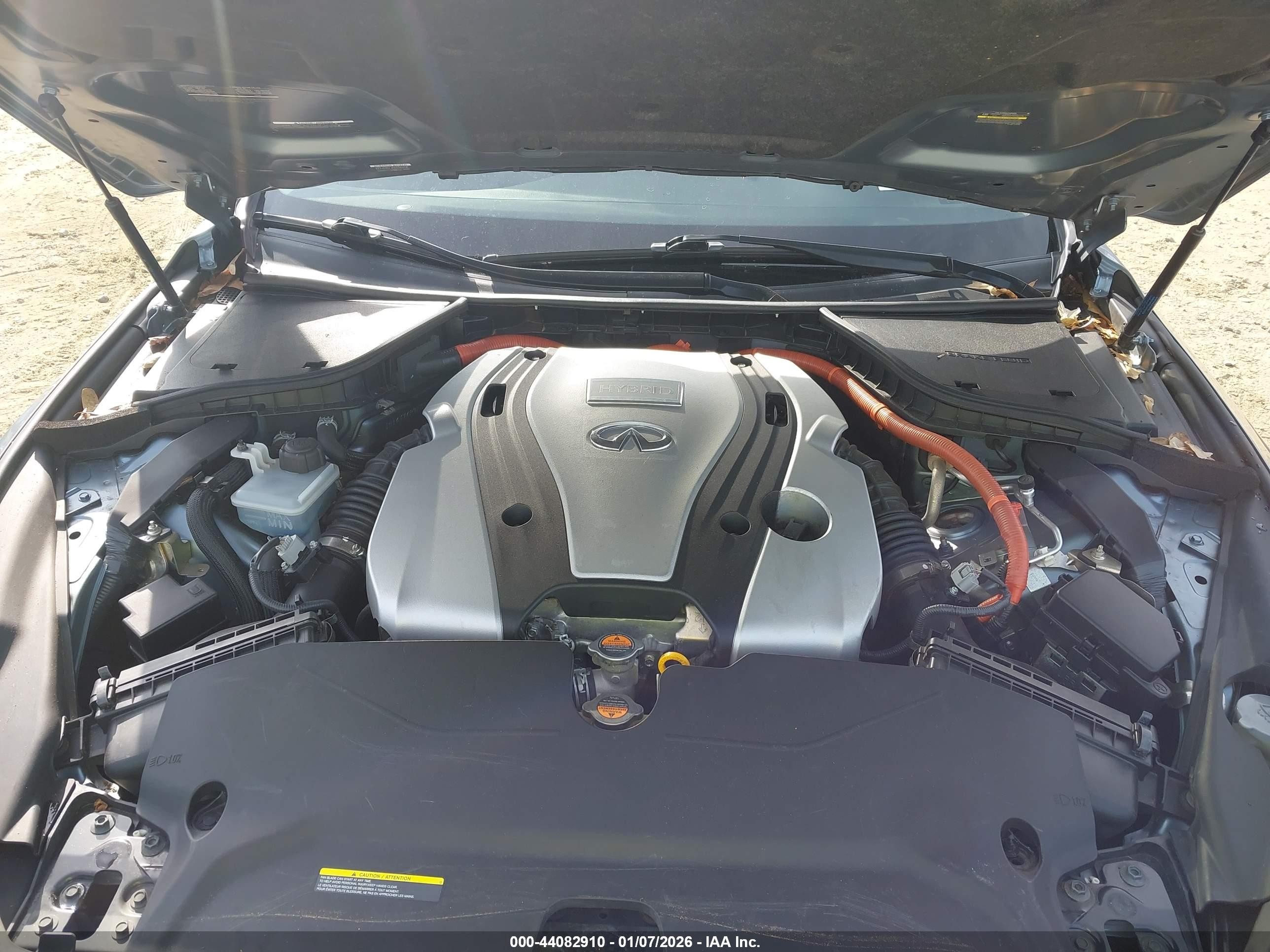 2015 Infiniti Q50 Hybrid Premium/sport Gray vin: JN1AV7AR9FM850824