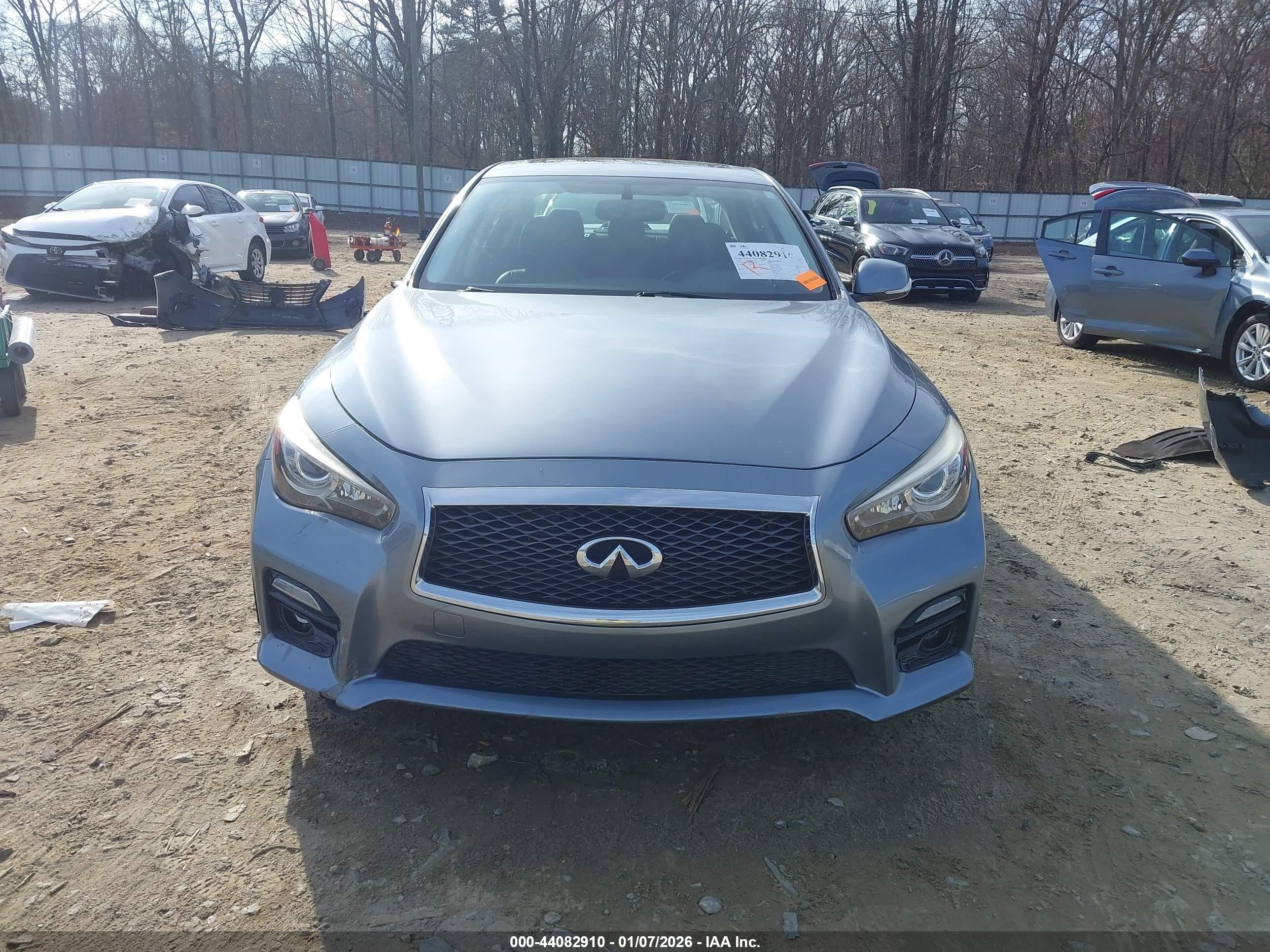 2015 Infiniti Q50 Hybrid Premium/sport Gray vin: JN1AV7AR9FM850824