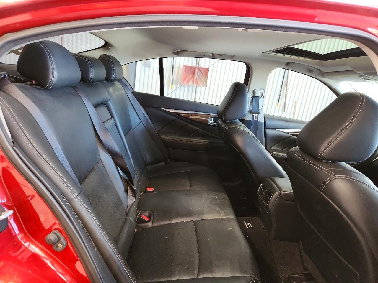 2014 Infiniti Q50 Hybrid Premium Red vin: JN1AV7ARXEM702020