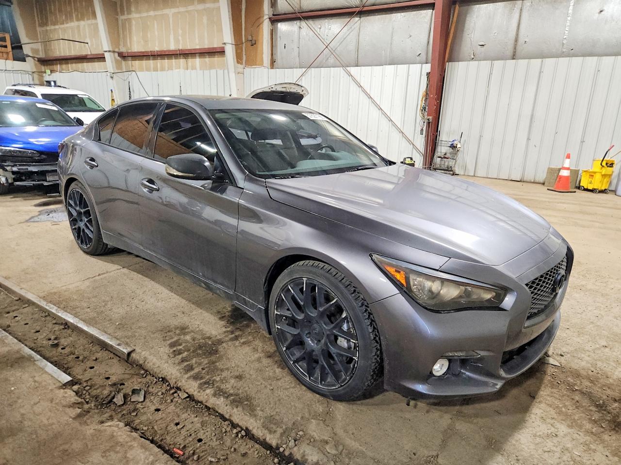 2014 Infiniti Q50 Hybrid Sport Charcoal vin: JN1AV7ARXEM703149