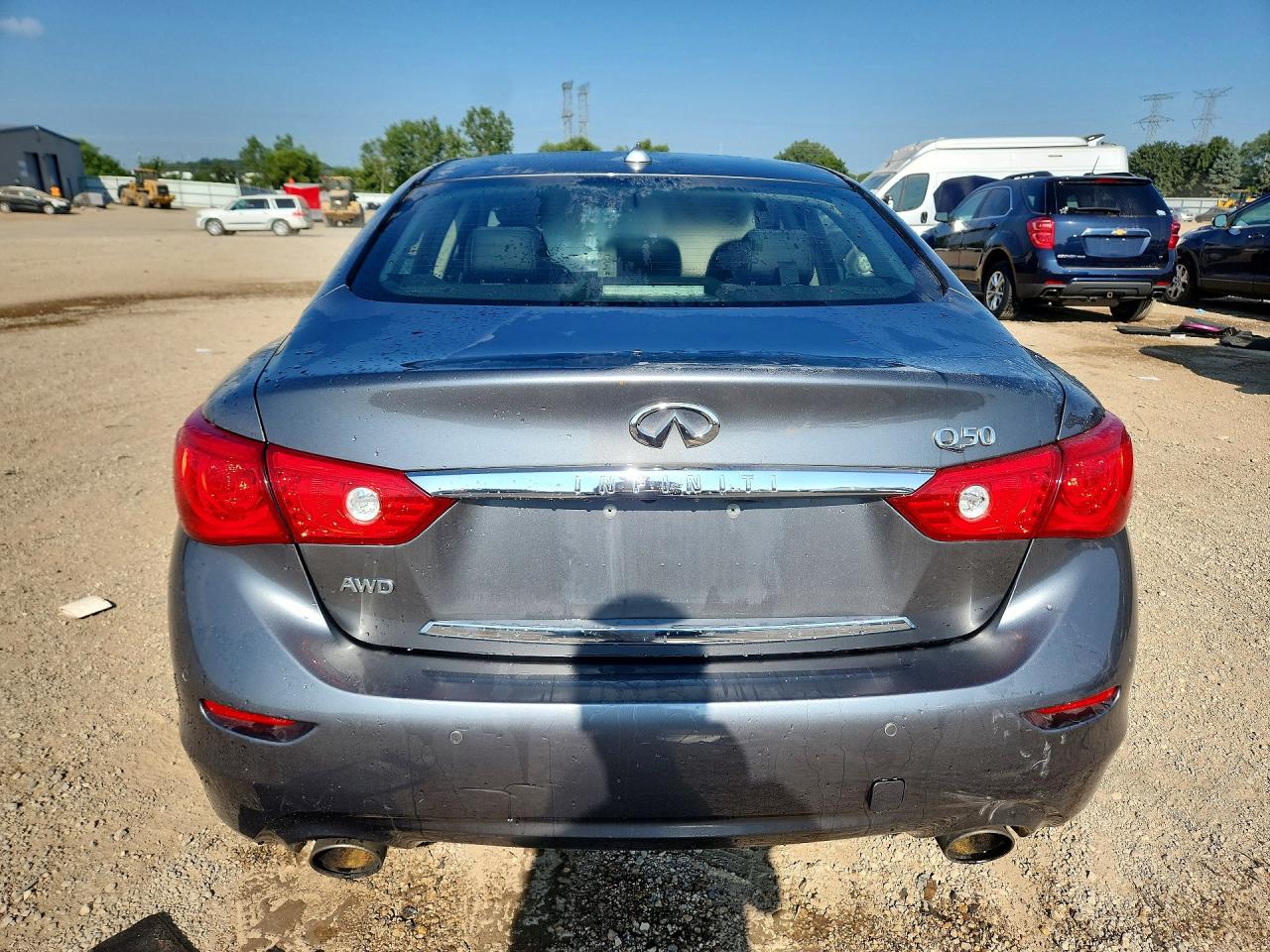 2017 Infiniti Q50 Hybrid Gray vin: JN1AV7ARXHM900083