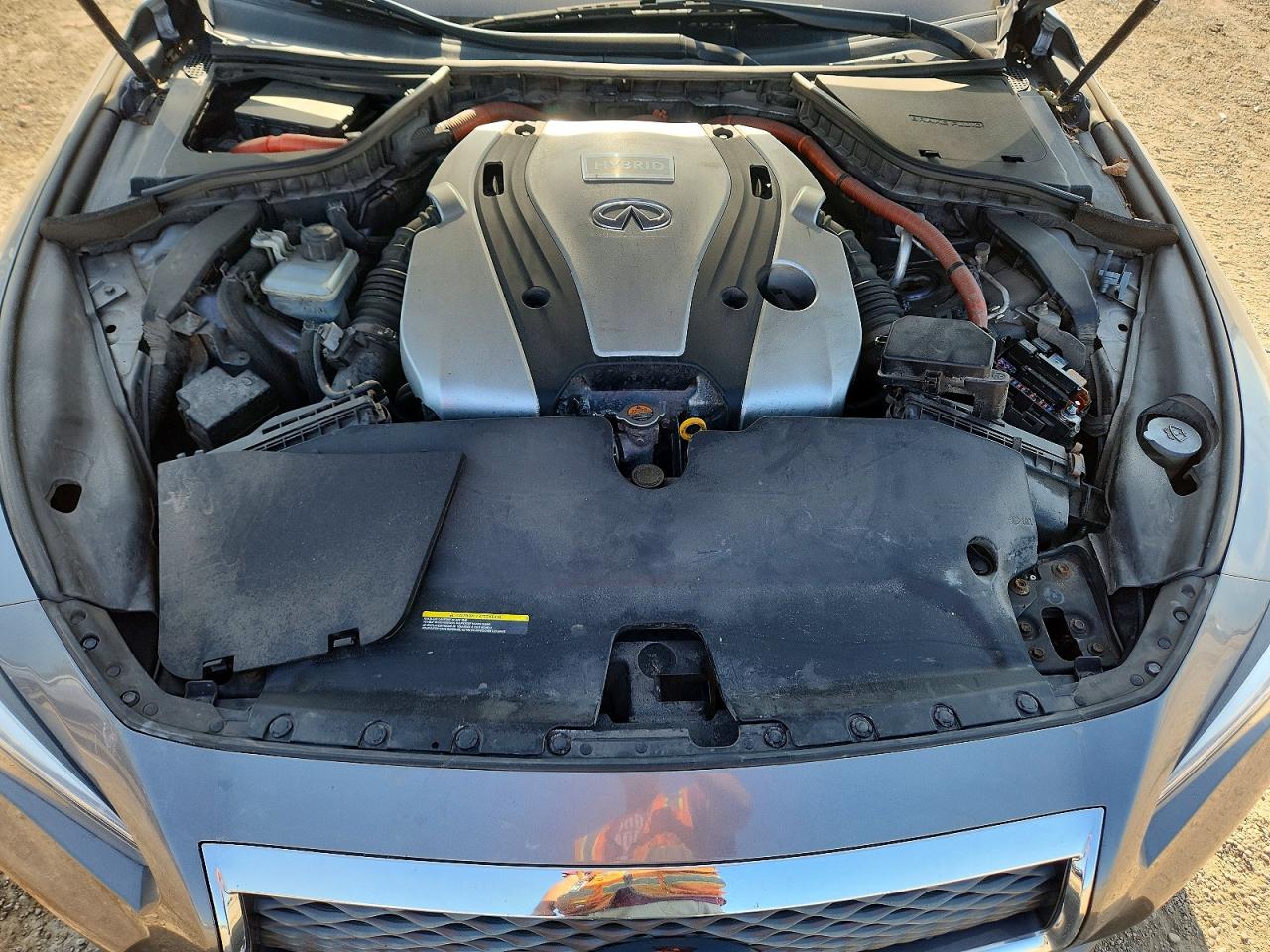 2017 Infiniti Q50 Hybrid Gray vin: JN1AV7ARXHM900083