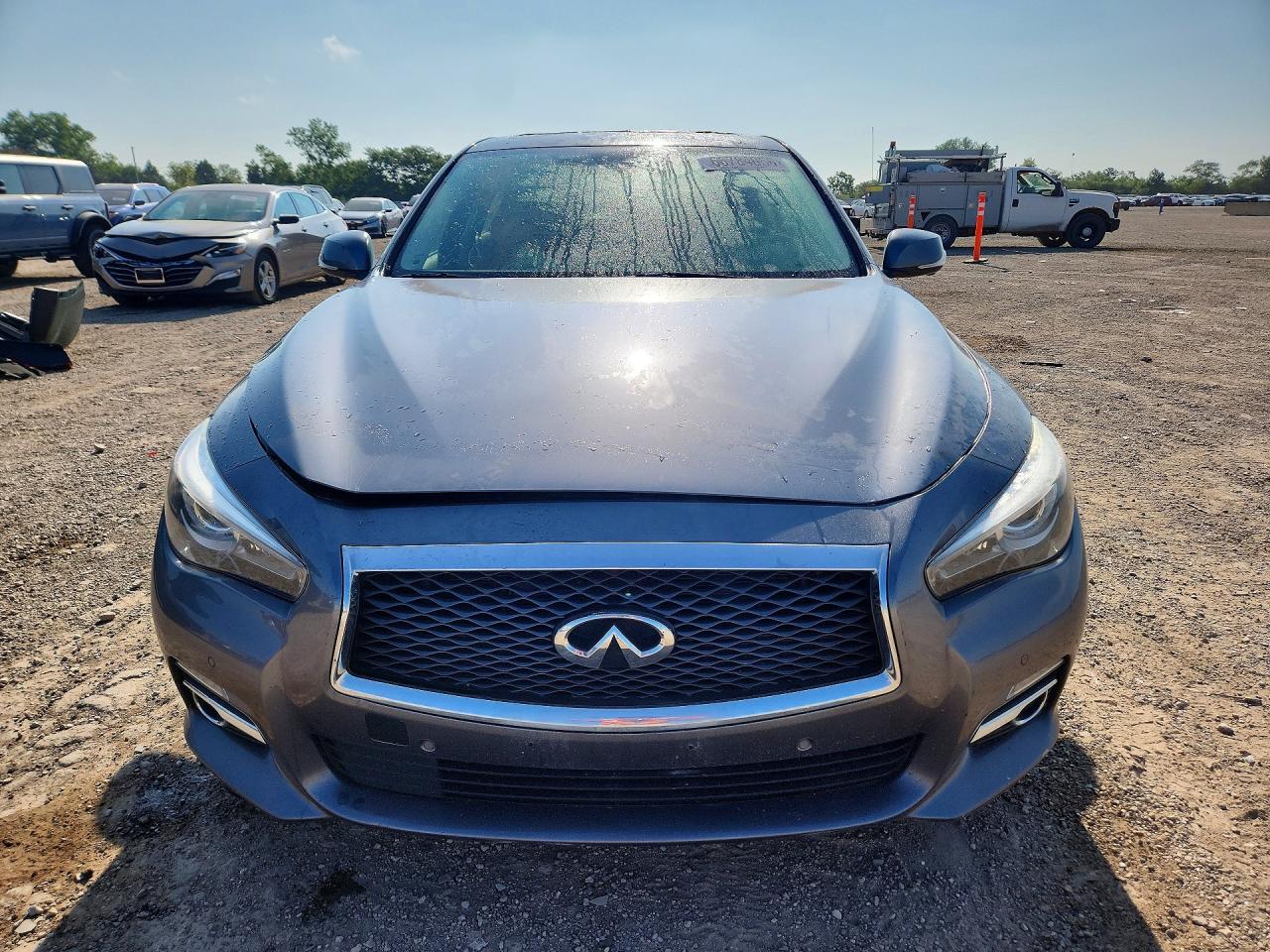 2017 Infiniti Q50 Hybrid Gray vin: JN1AV7ARXHM900083