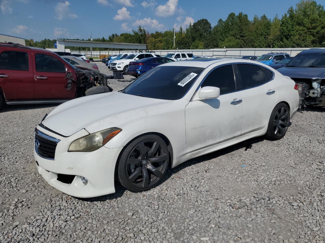 2013 Infiniti M56 White vin: JN1AY1AP0DM540013