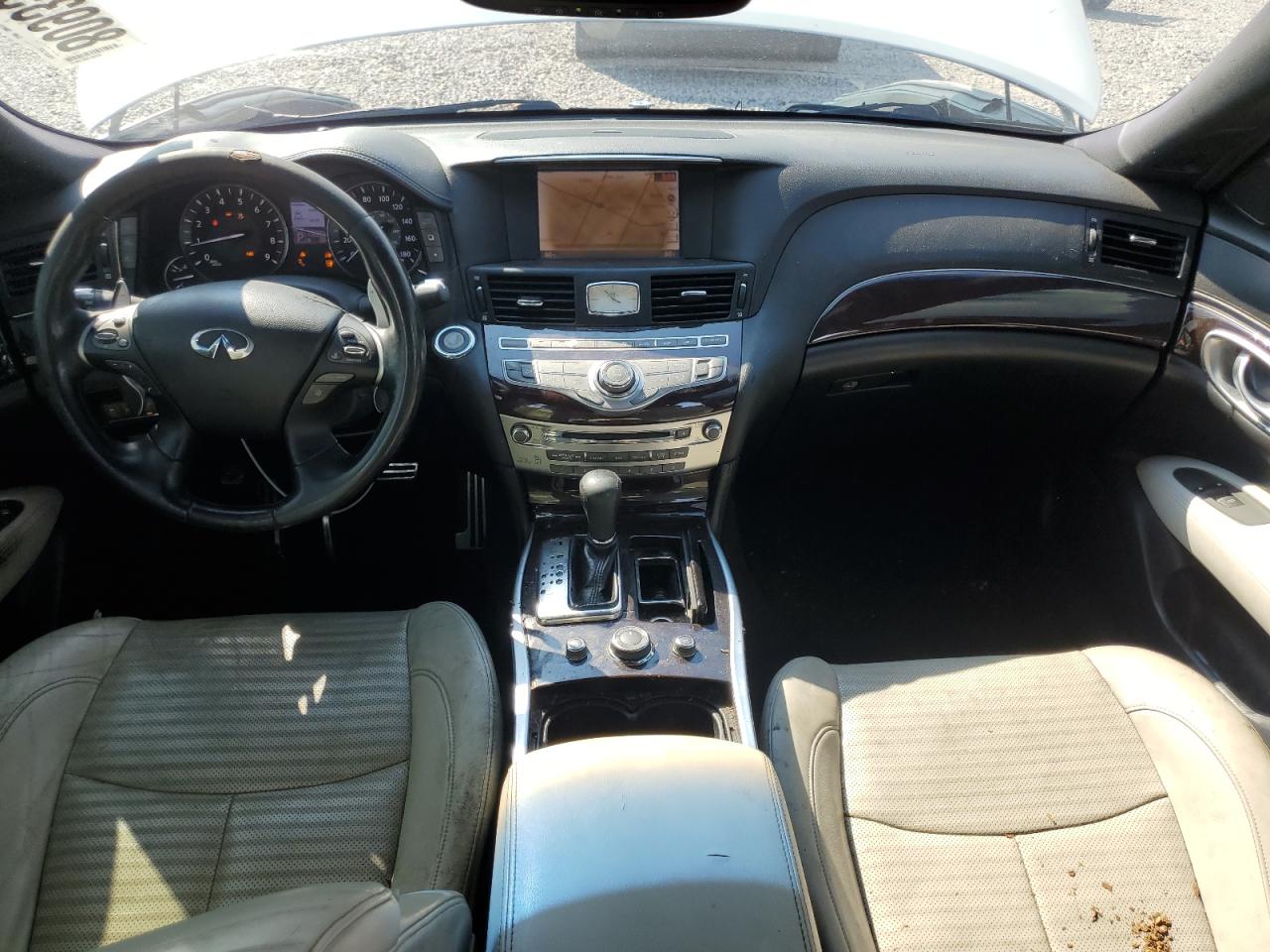 2013 Infiniti M56 White vin: JN1AY1AP0DM540013