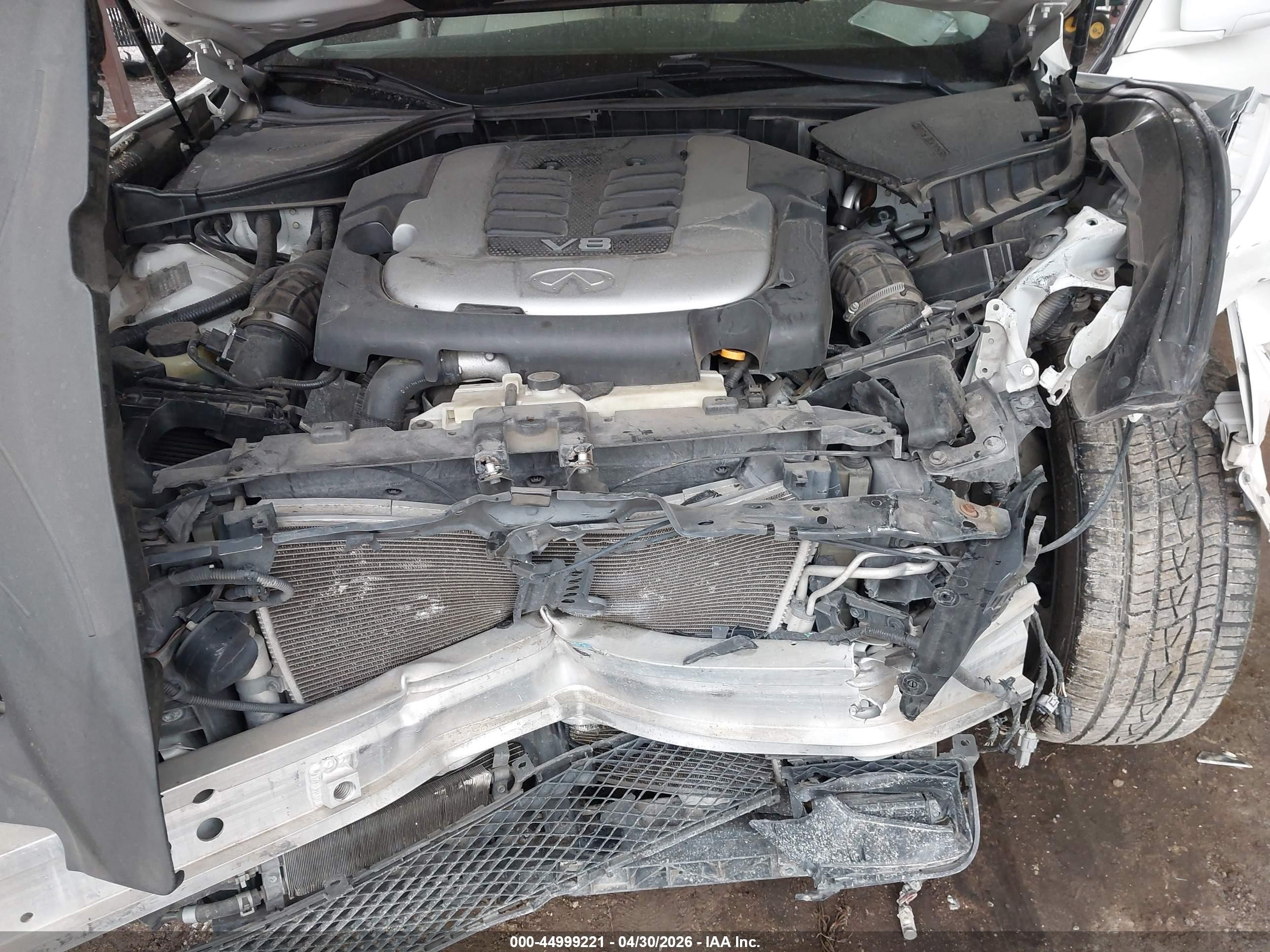 2011 Infiniti M56   White vin: JN1AY1AP4BM520358