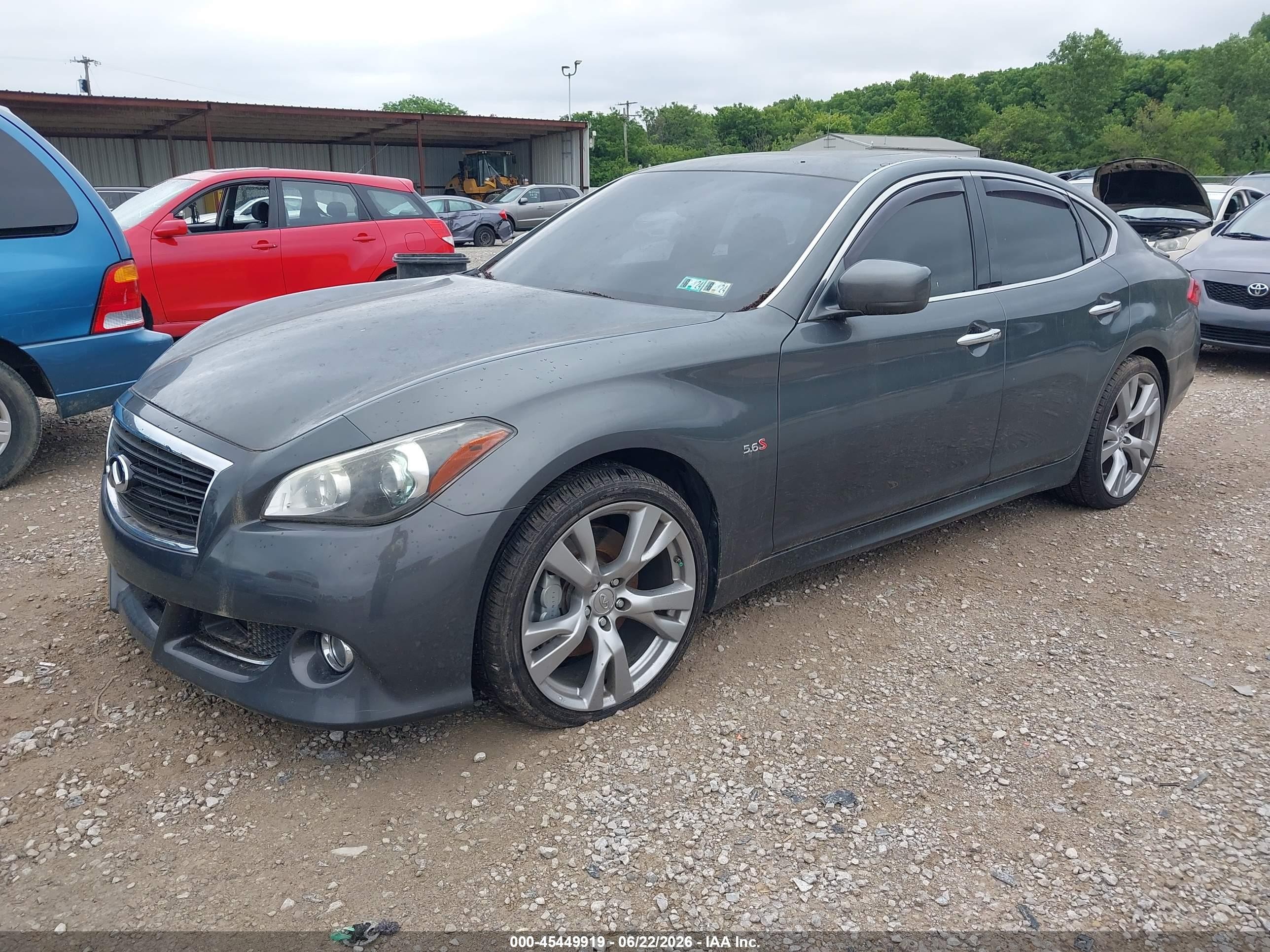 2011 Infiniti M56   Gray vin: JN1AY1APXBM520347