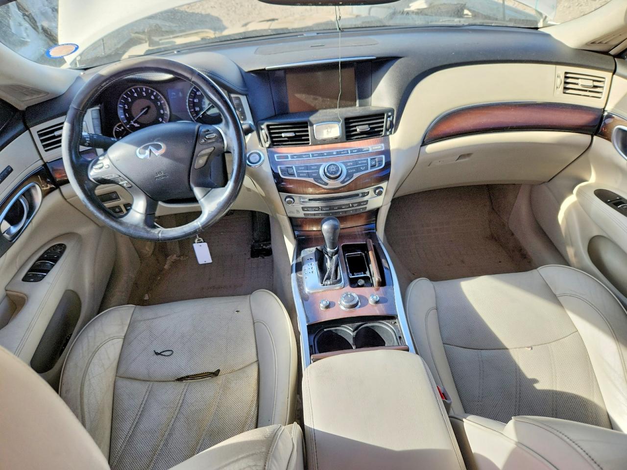 2012 Infiniti M56 X White vin: JN1AY1AR2CM580383