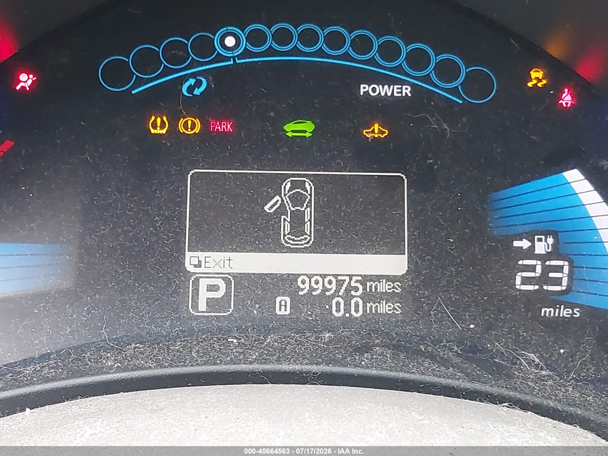 2011 Nissan Leaf Sl Blue vin: JN1AZ0CP0BT009336