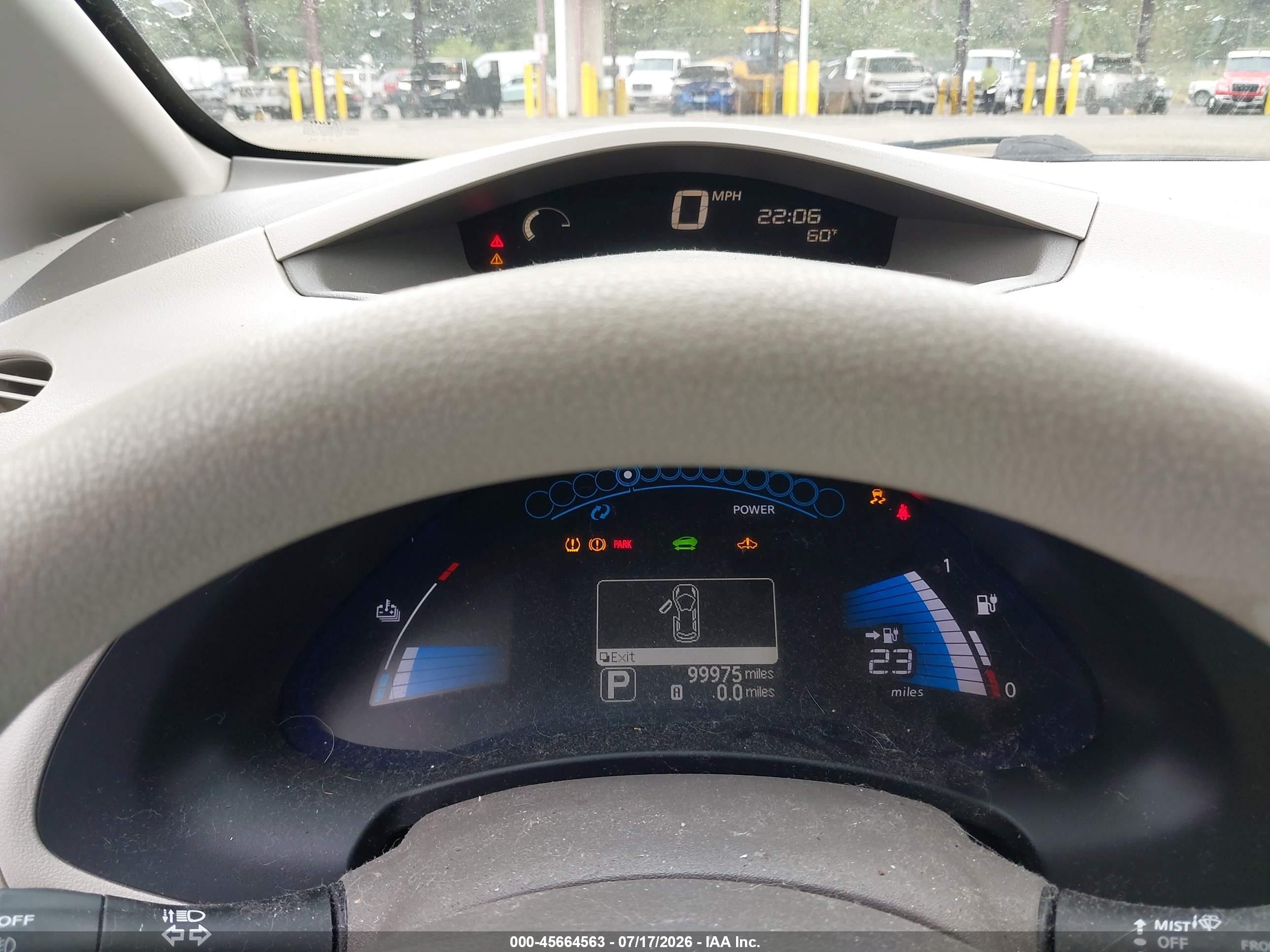 2011 Nissan Leaf Sl Blue vin: JN1AZ0CP0BT009336