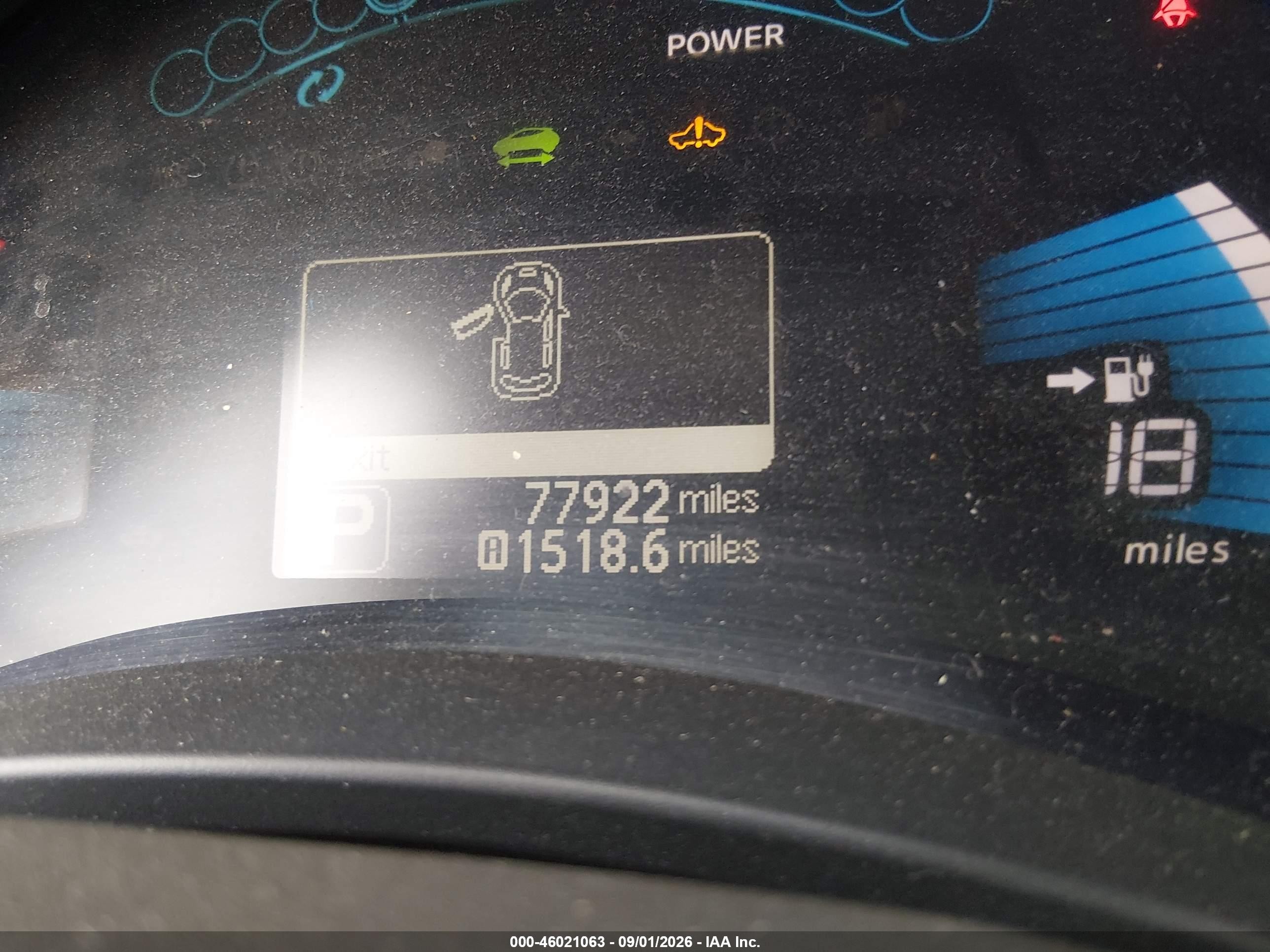 2012 Nissan Leaf Sl White vin: JN1AZ0CP0CT016997