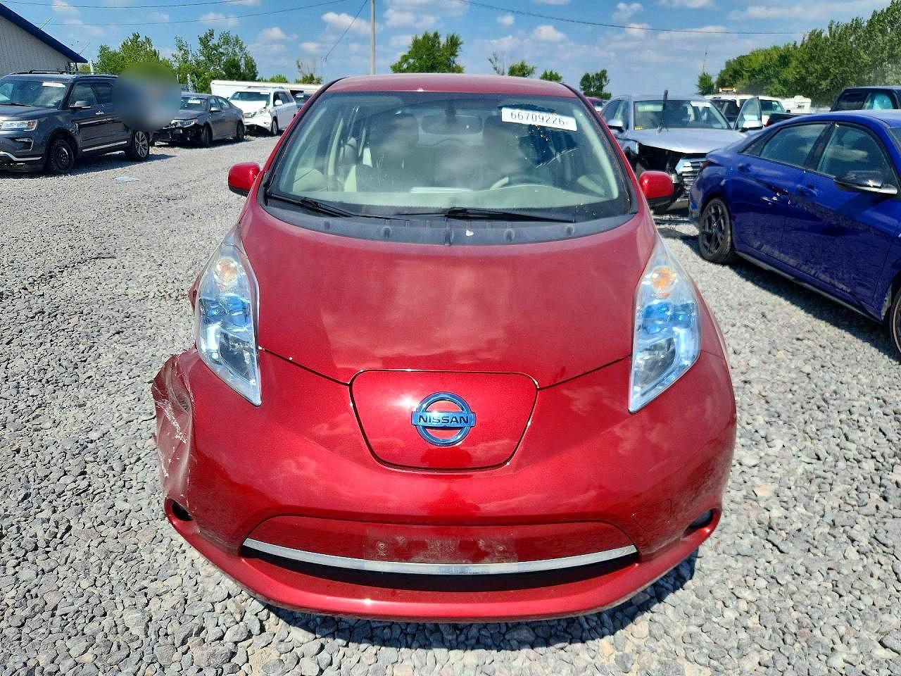 2012 Nissan Leaf Sv Red vin: JN1AZ0CP1CT023781